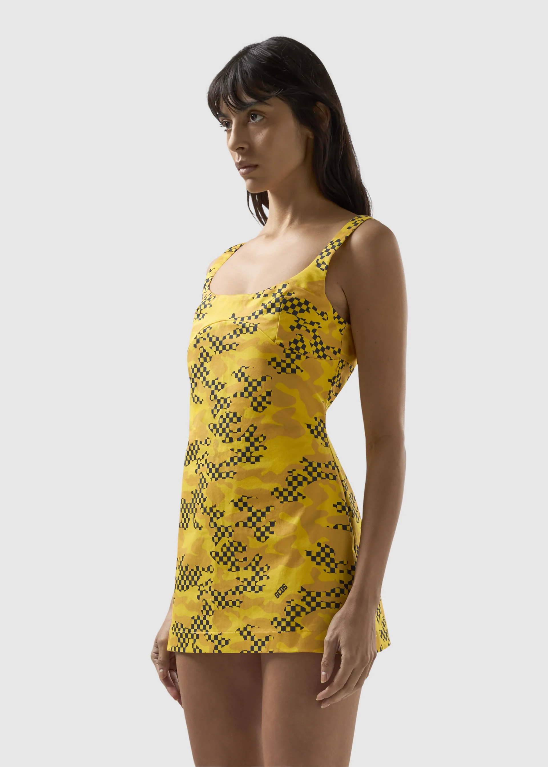 Abito in jersey stampa camo checked - Image 4