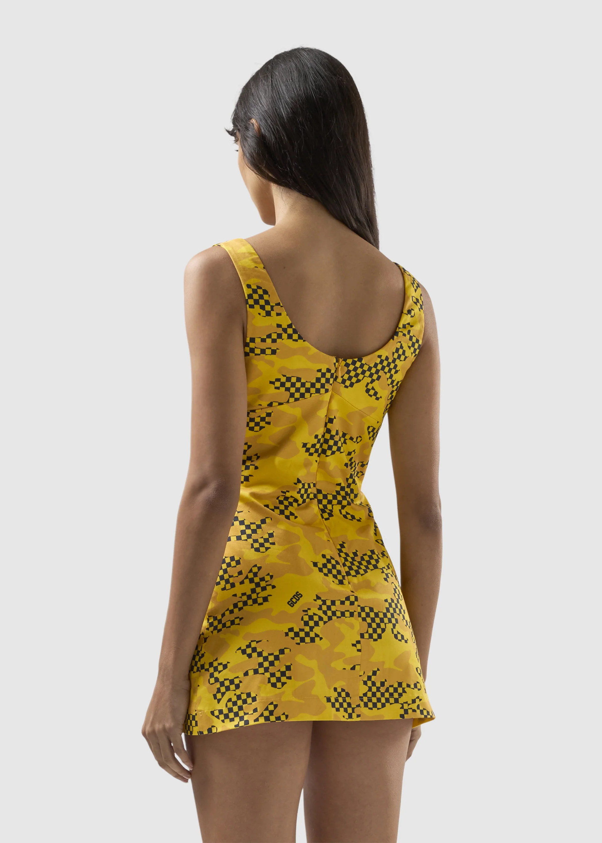 Abito in jersey stampa camo checked - Image 5