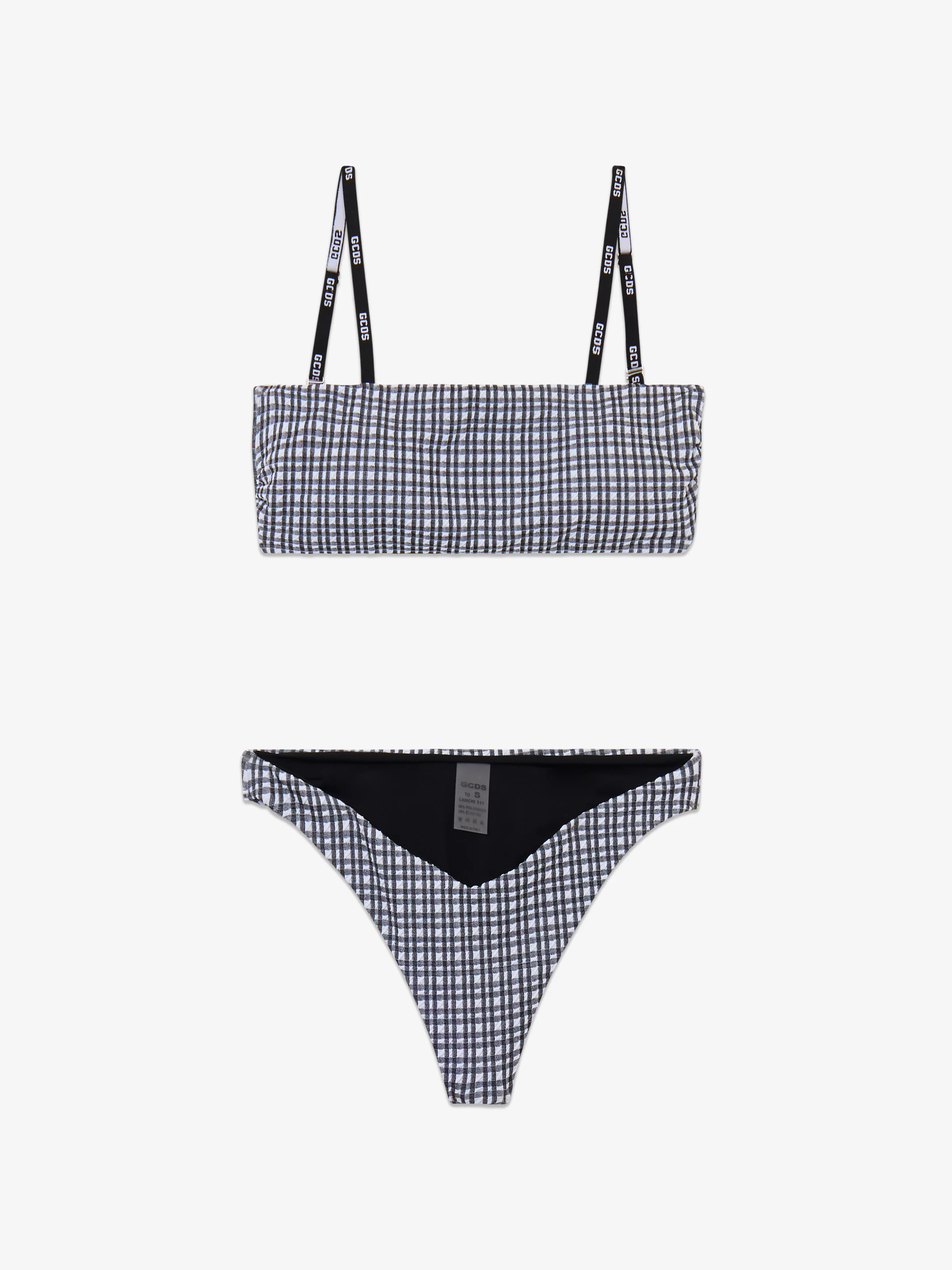 Bikini Vichy con top a fascia