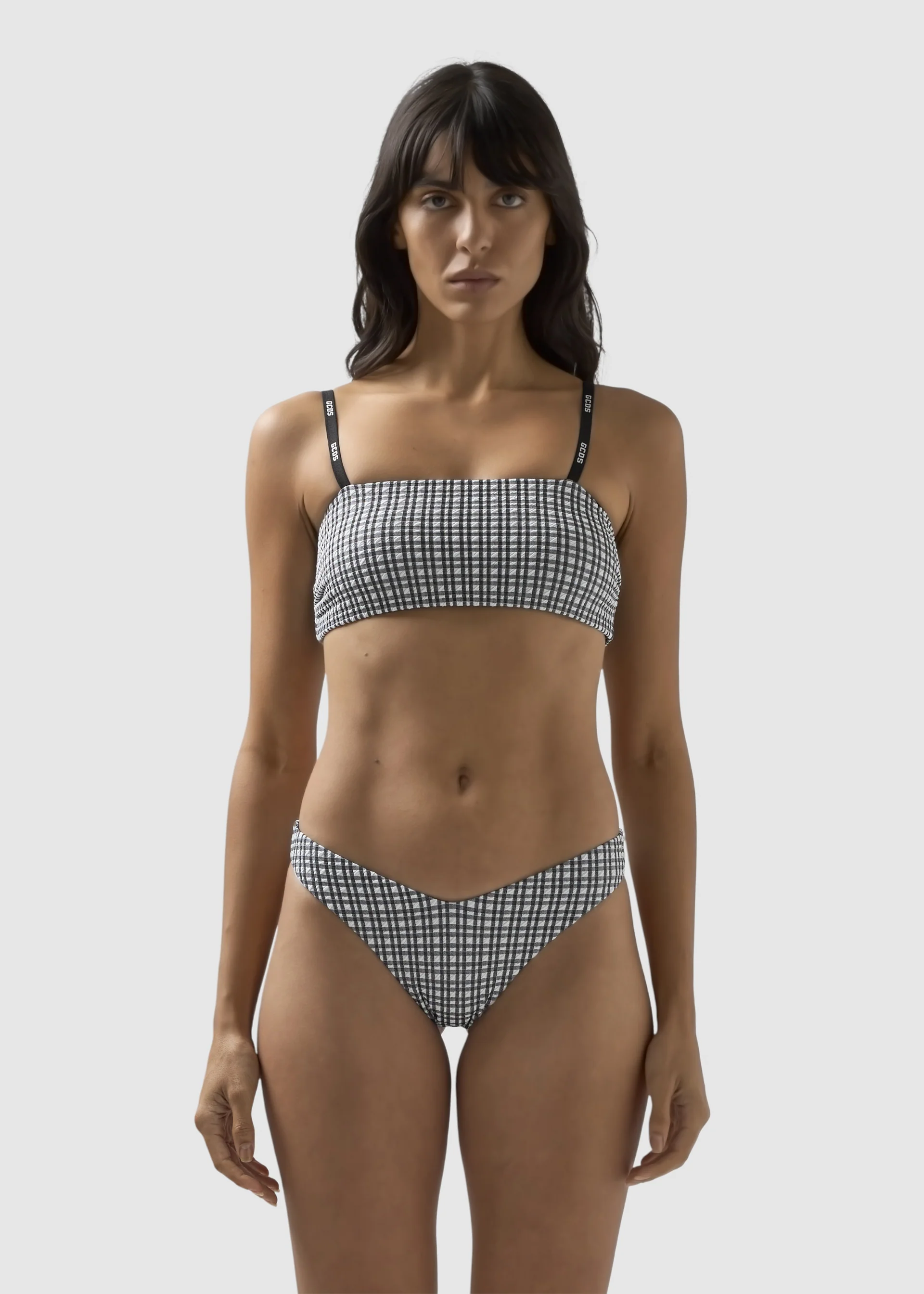 Bikini Vichy con top a fascia - Image 2