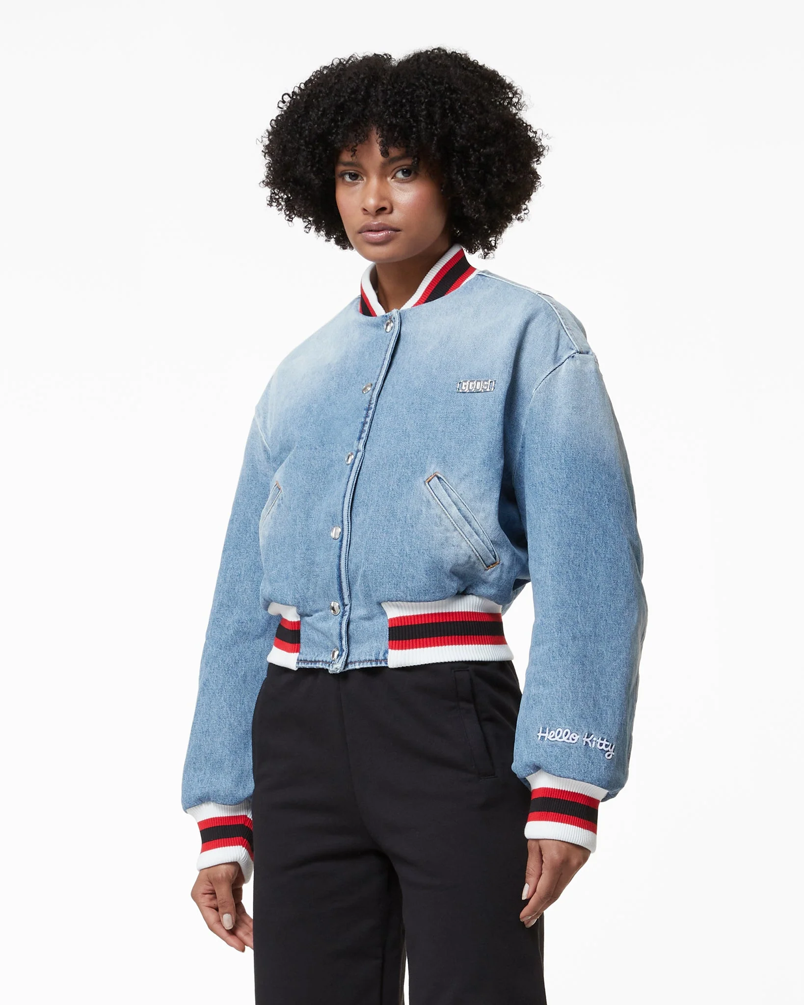 Bomber Hello Kitty In Denim - Image 3