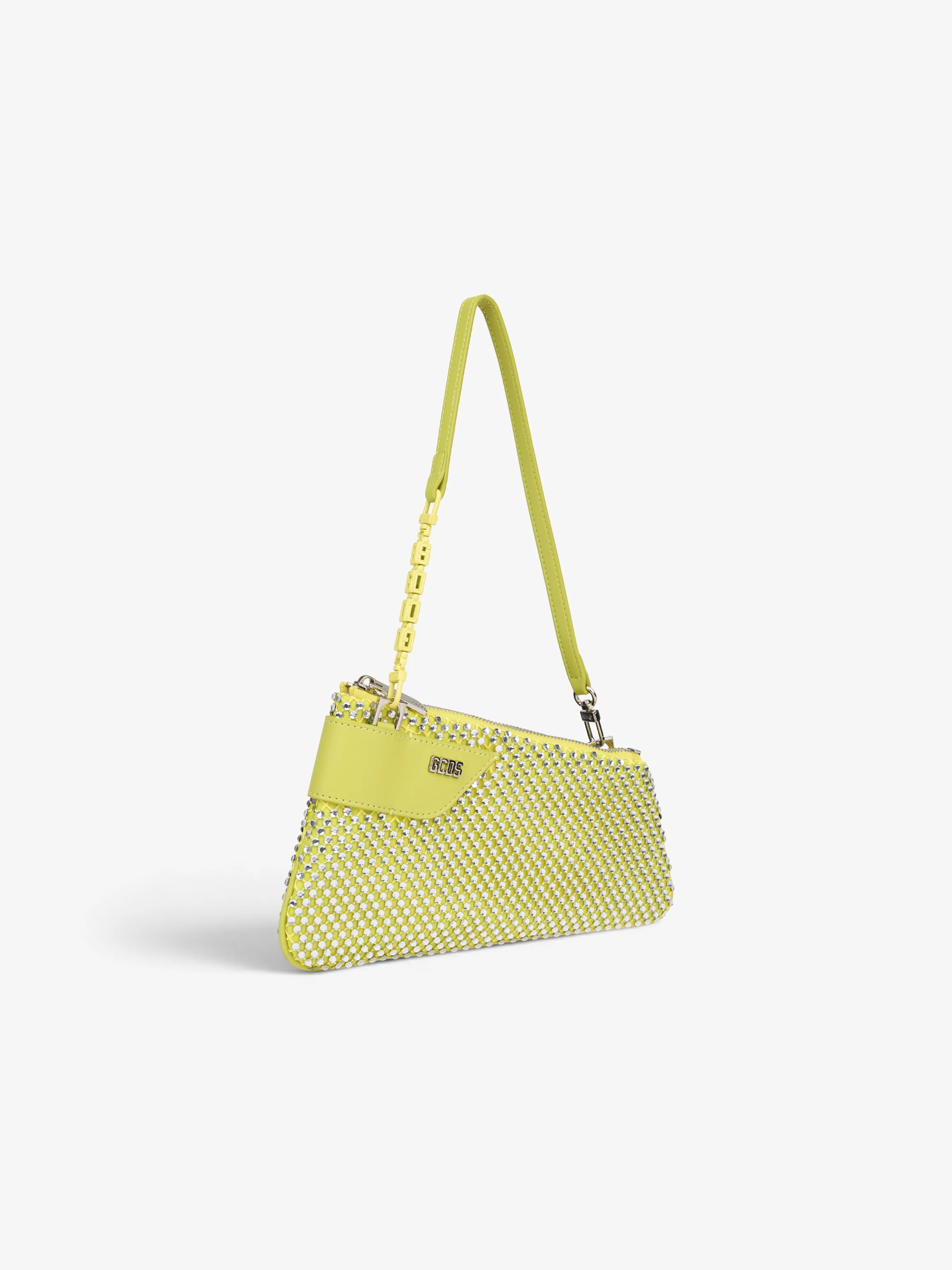 Borsa Comma Notte in mesh con Strass - Image 3