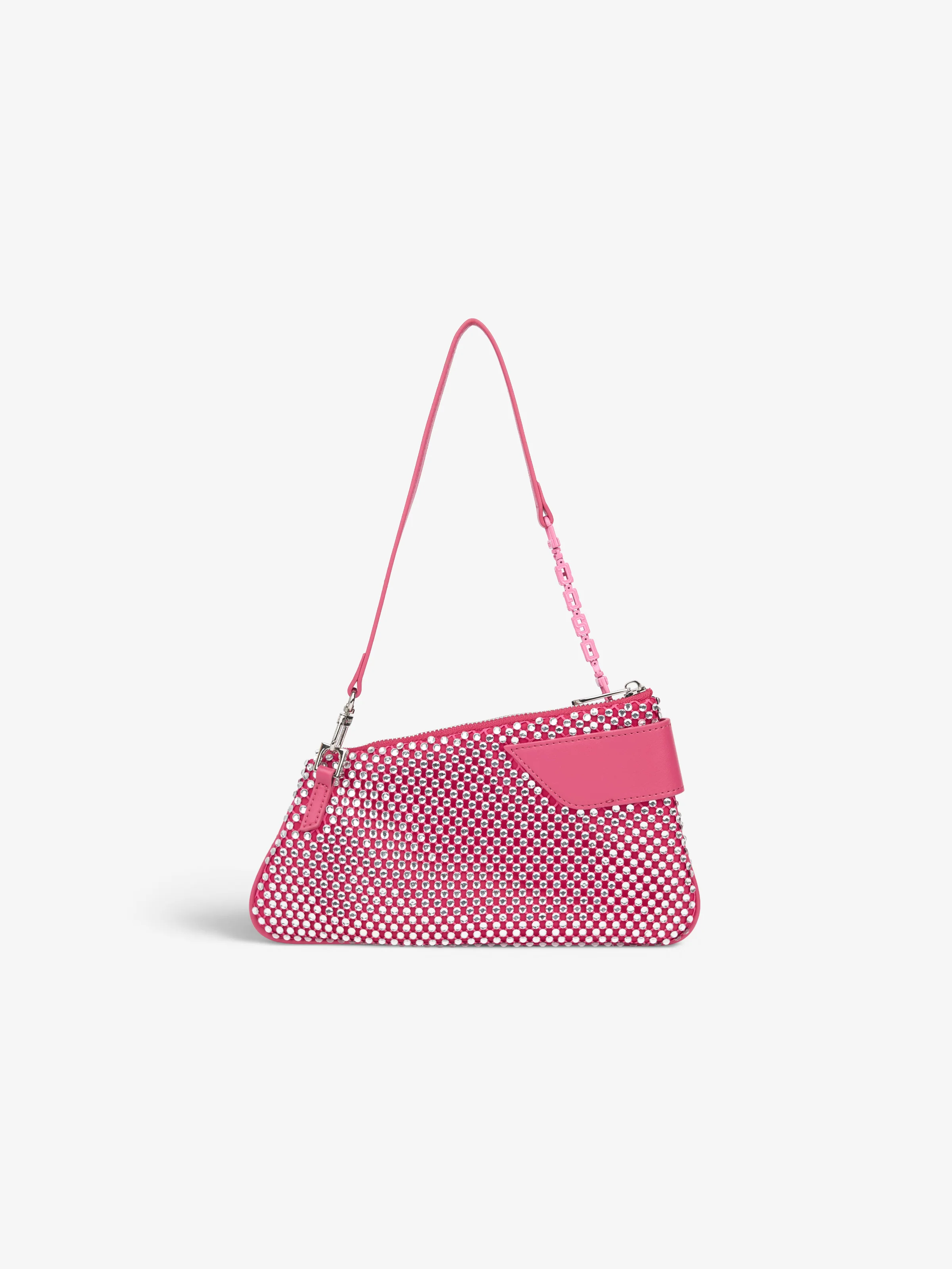 Borsa Comma Notte in mesh con Strass - Image 4