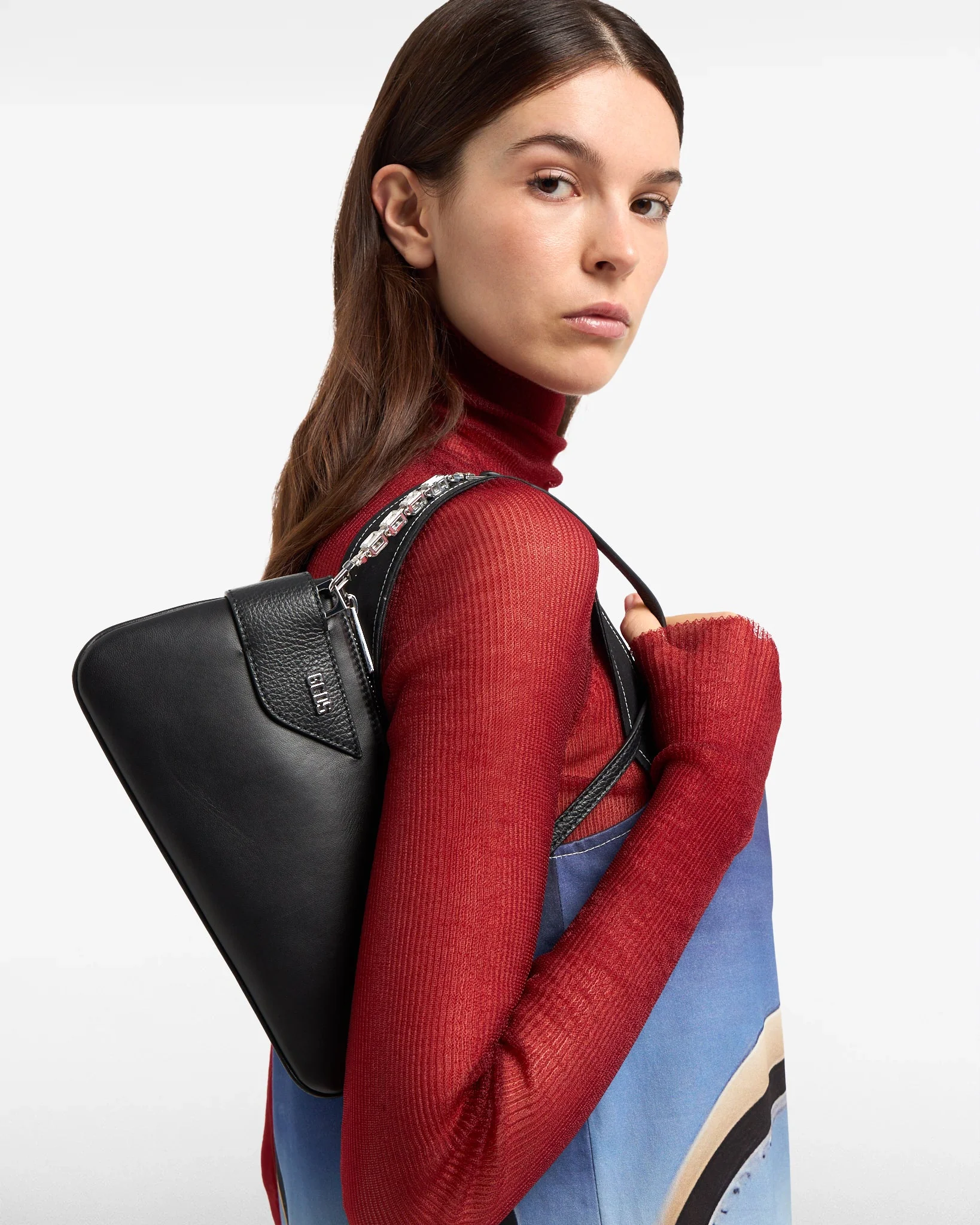Borsa Comma Notte in Pelle - Image 2
