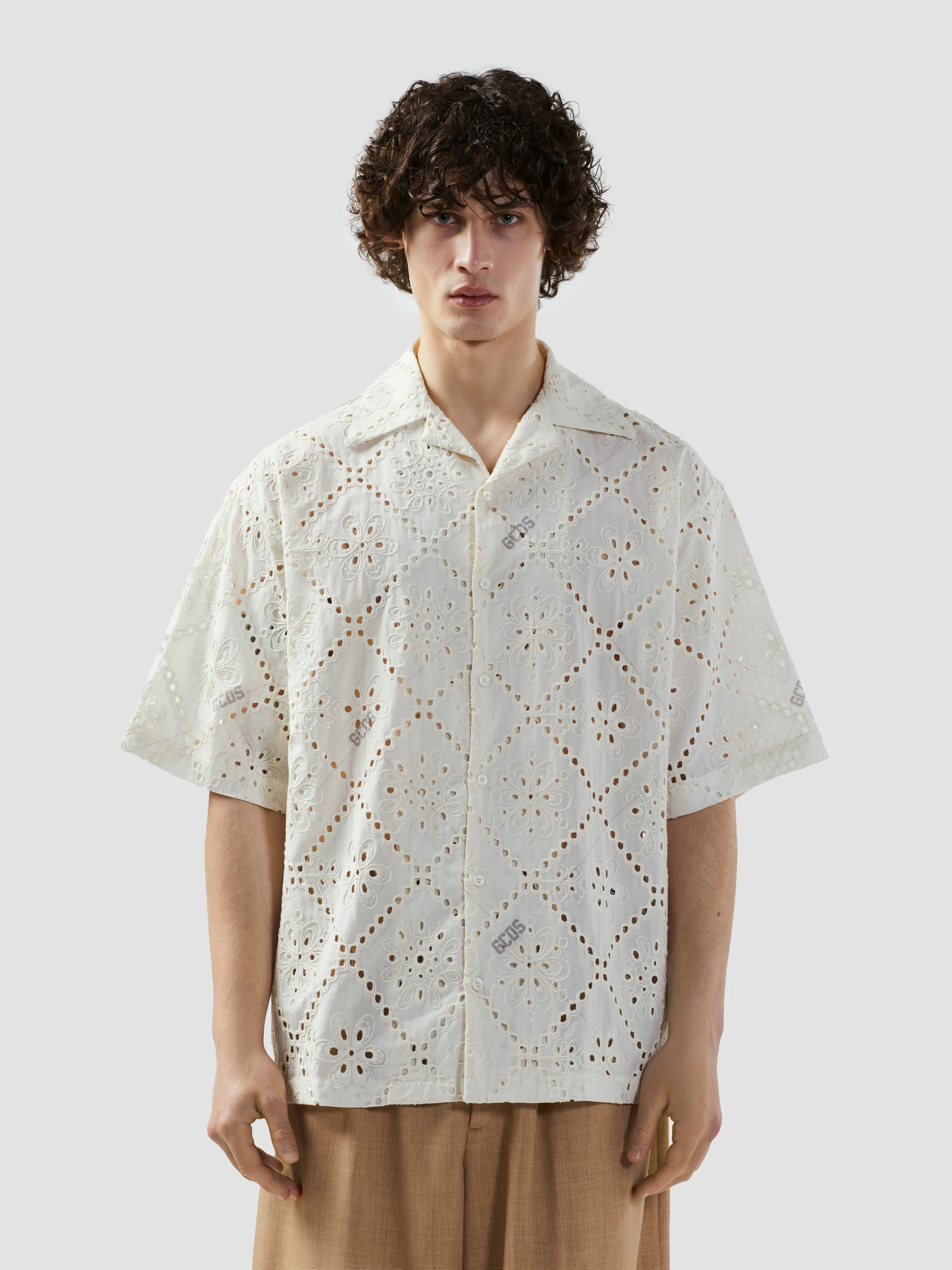 Camicia bowling con ricamo inglese - Image 3