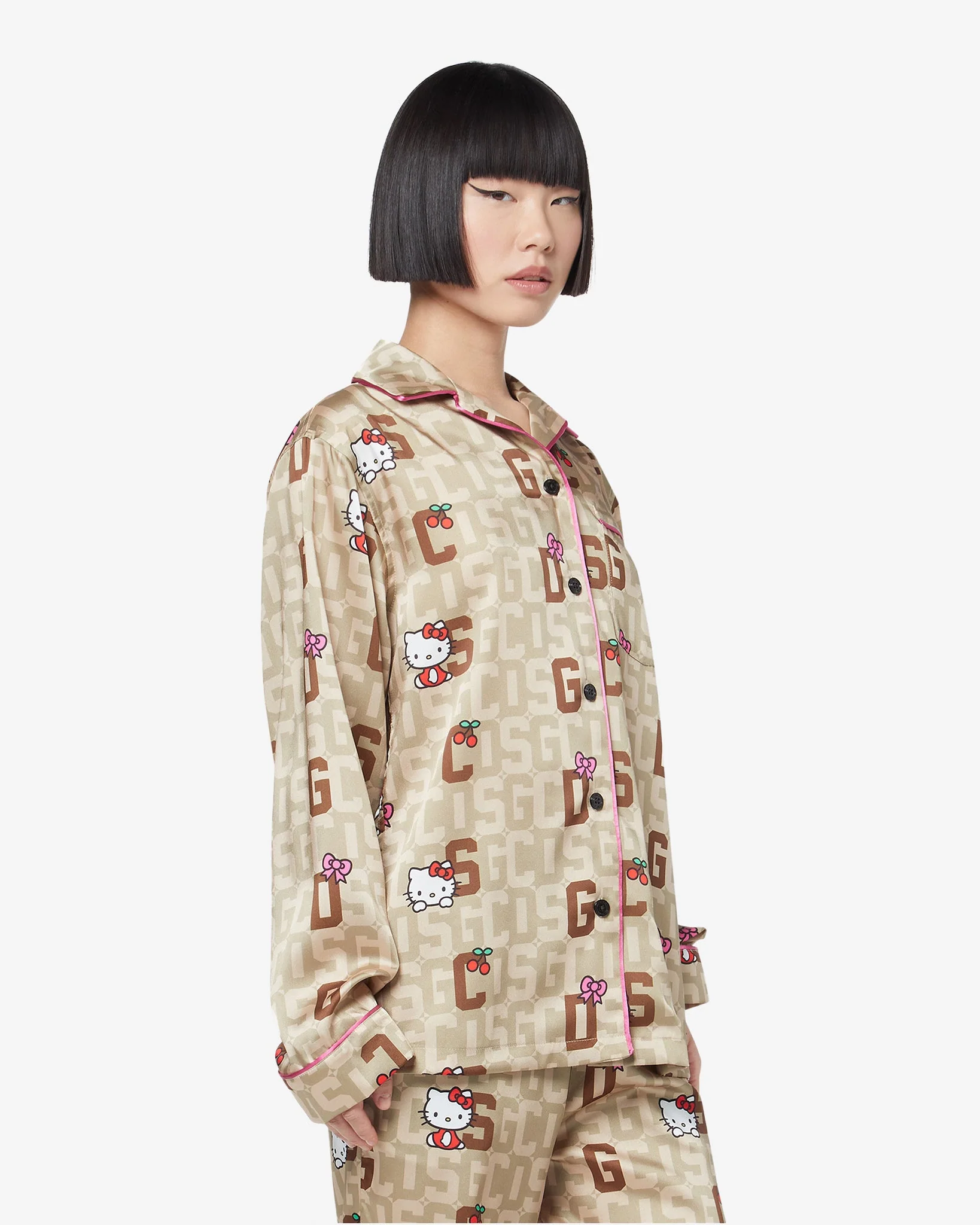 Camicia del pigiama Hello Kitty monogram - Image 2