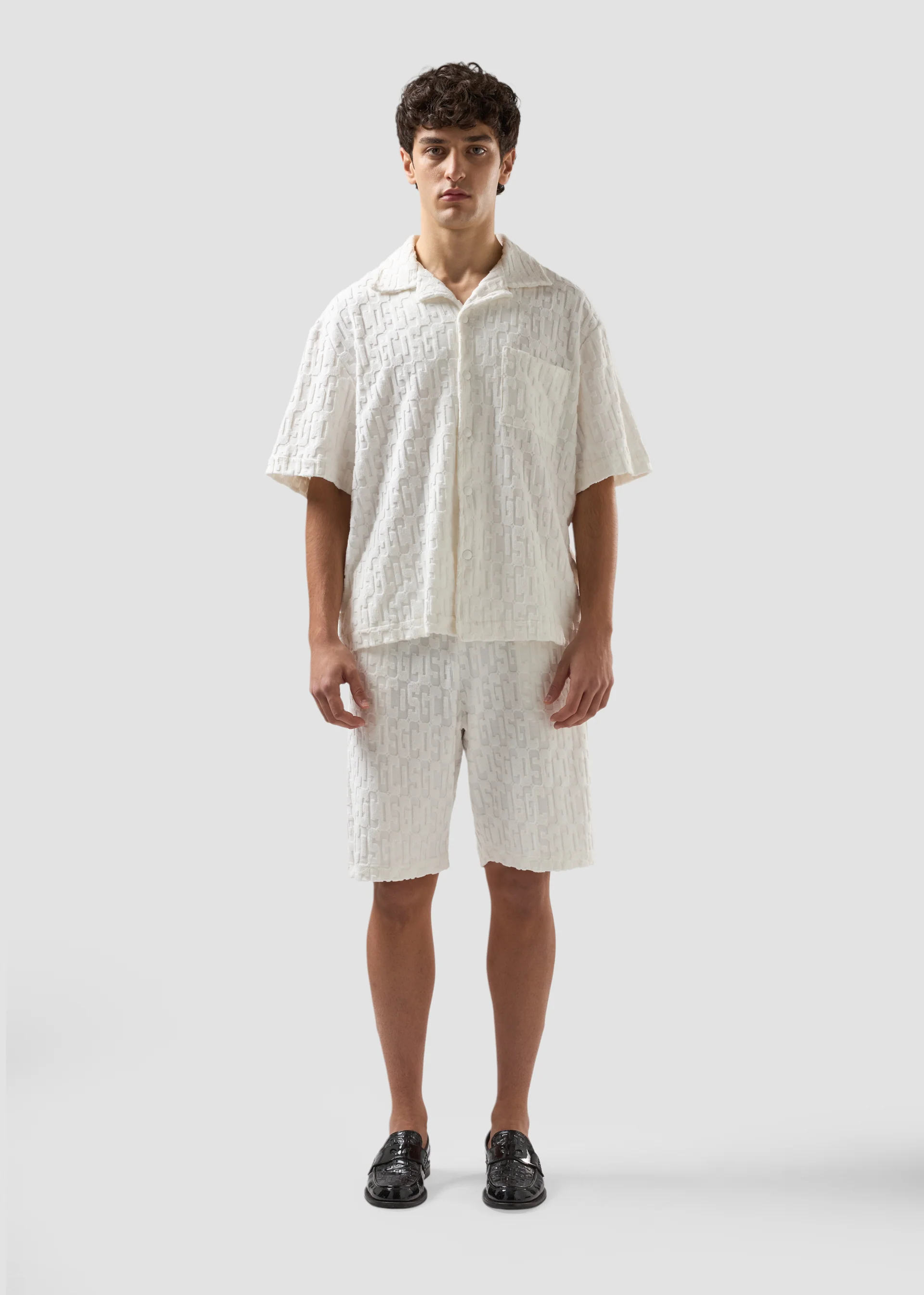 Camicia monogram in spugna - Image 2