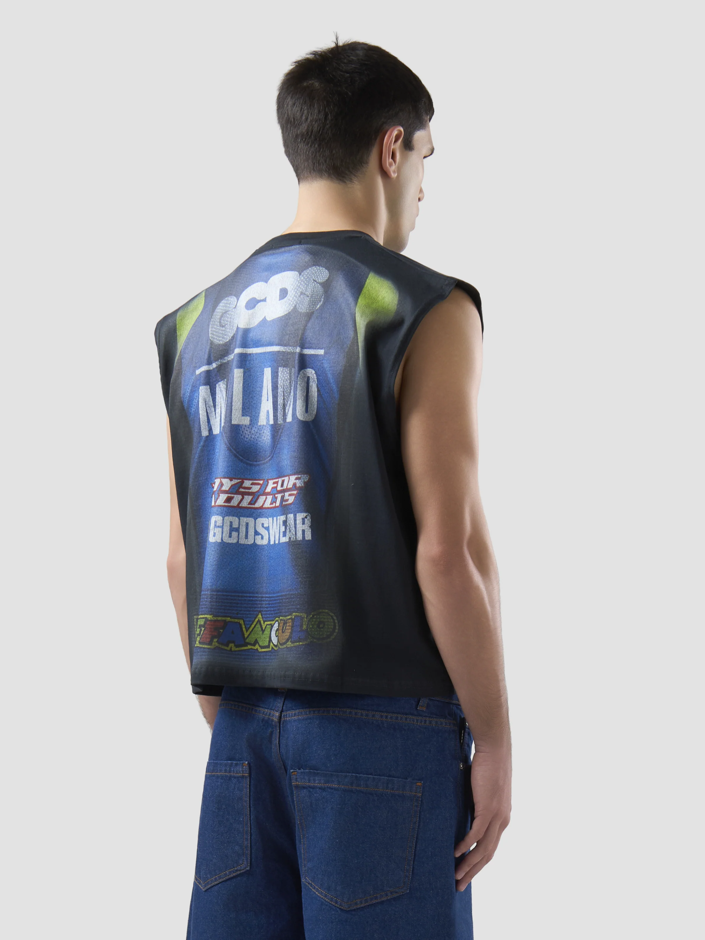 T-shirt smanicata VR46 con stampa tuta - Image 5