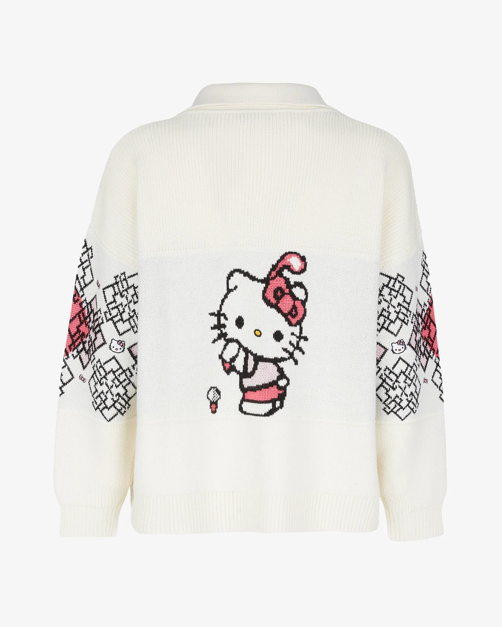 Cardigan con zip intera a rombi Hello Kitty - Image 2