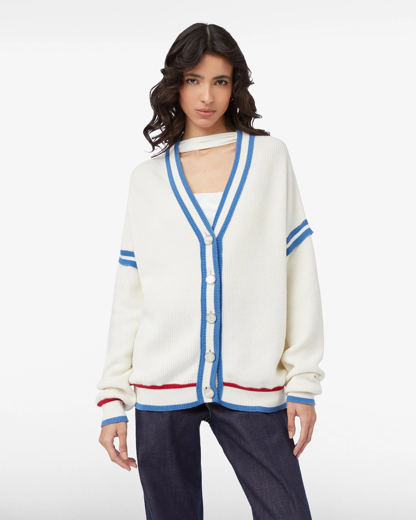 Cardigan in cotone GCDS Logo Lounge - Image 3