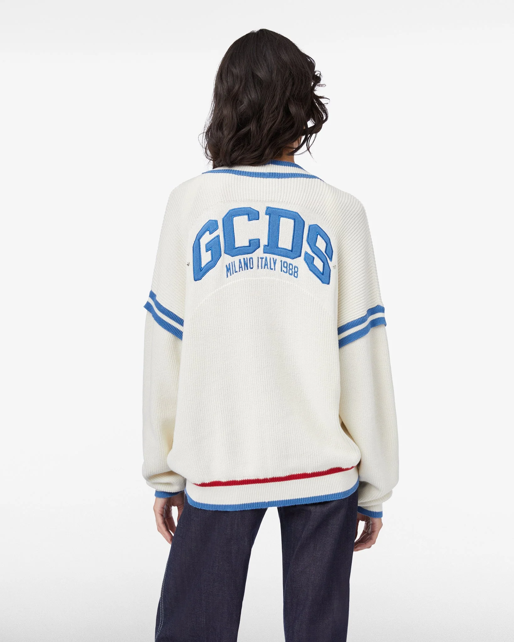 Cardigan in cotone GCDS Logo Lounge - Image 4