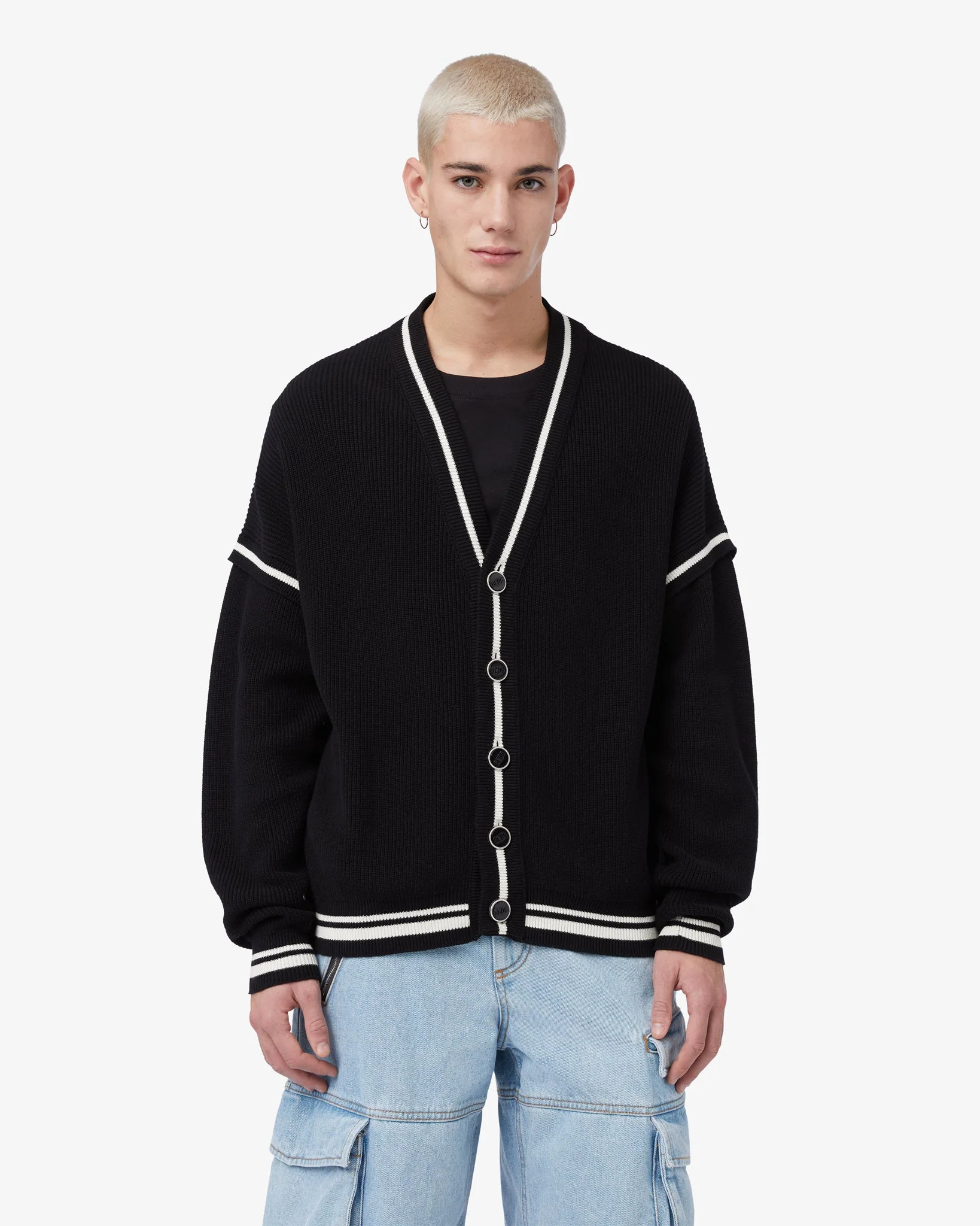 Cardigan in cotone GCDS Logo Lounge - Image 3