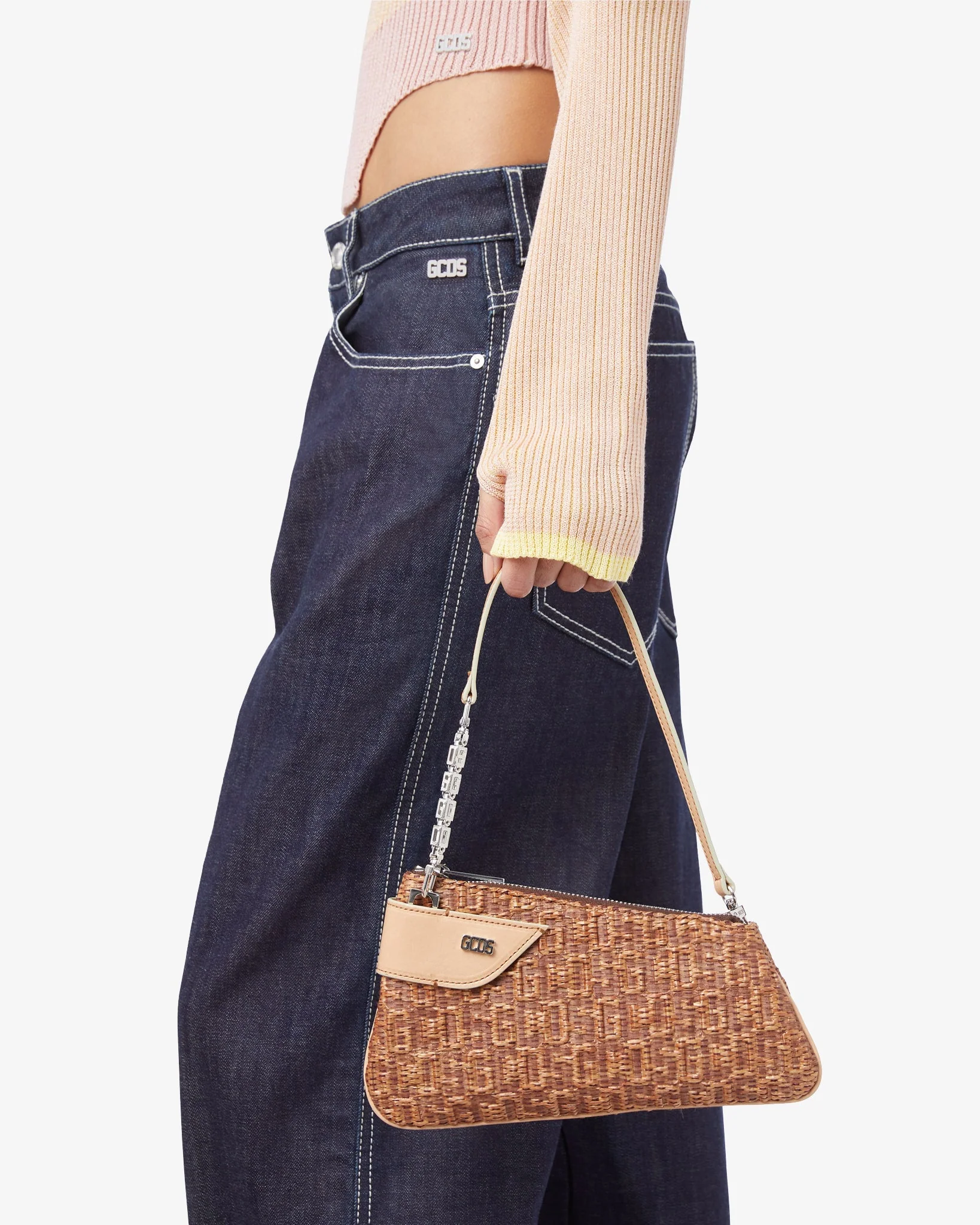 Comma Notte Gcds Monogram Rafia Bag - Image 2