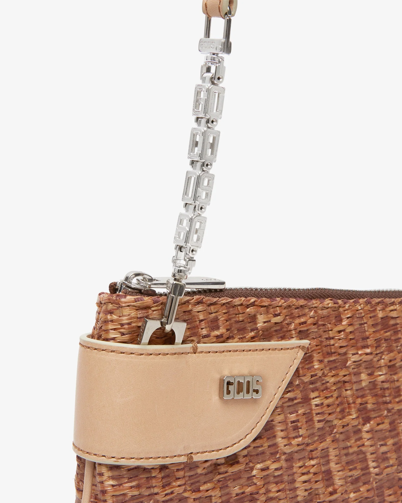 Comma Notte Gcds Monogram Rafia Bag - Image 4