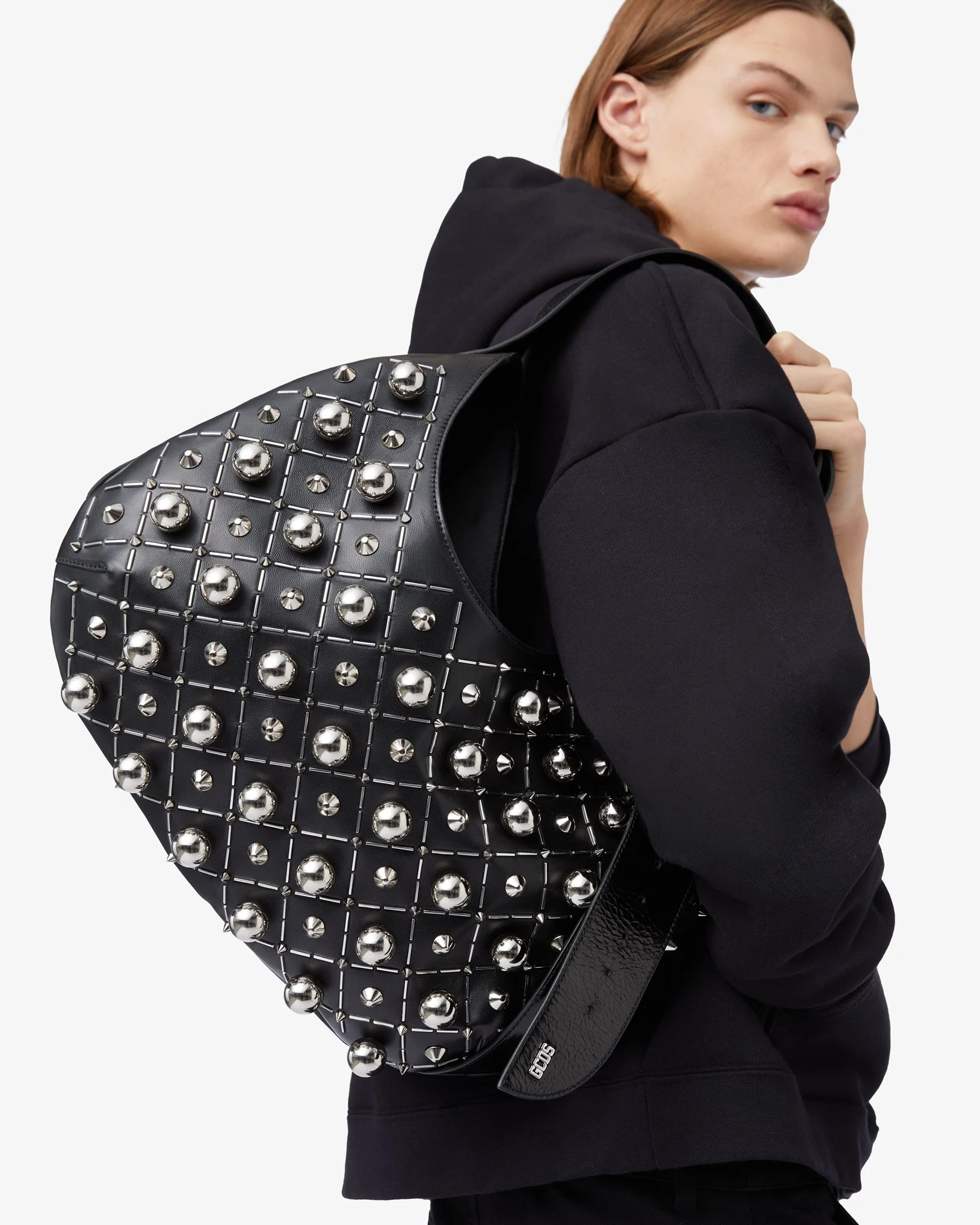 Comma Studded Big Hobo Bag - Image 3