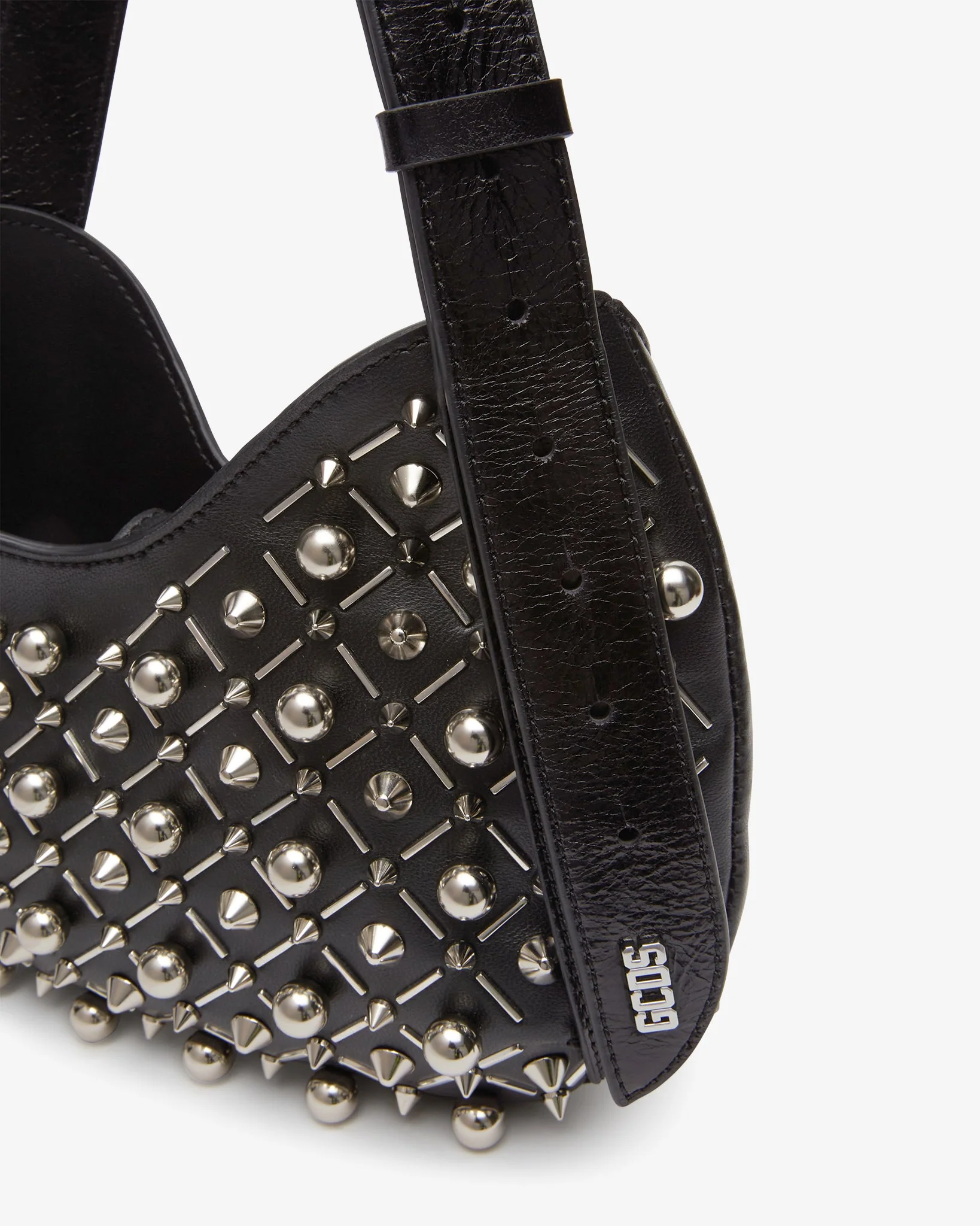 Comma Studded Small Hobo Bag - Image 4