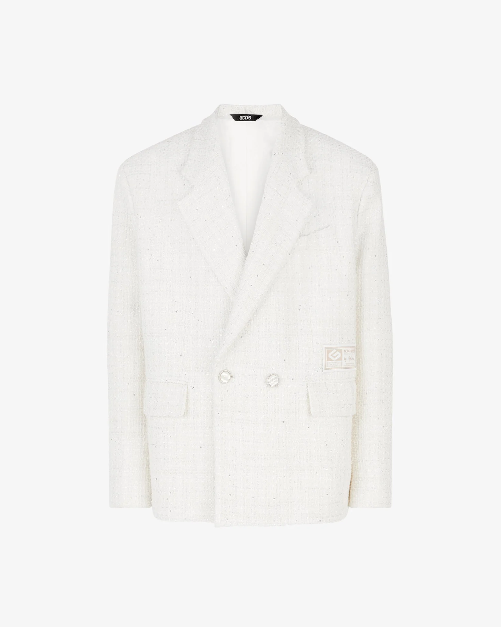 Double Breasted Tweed Blazer