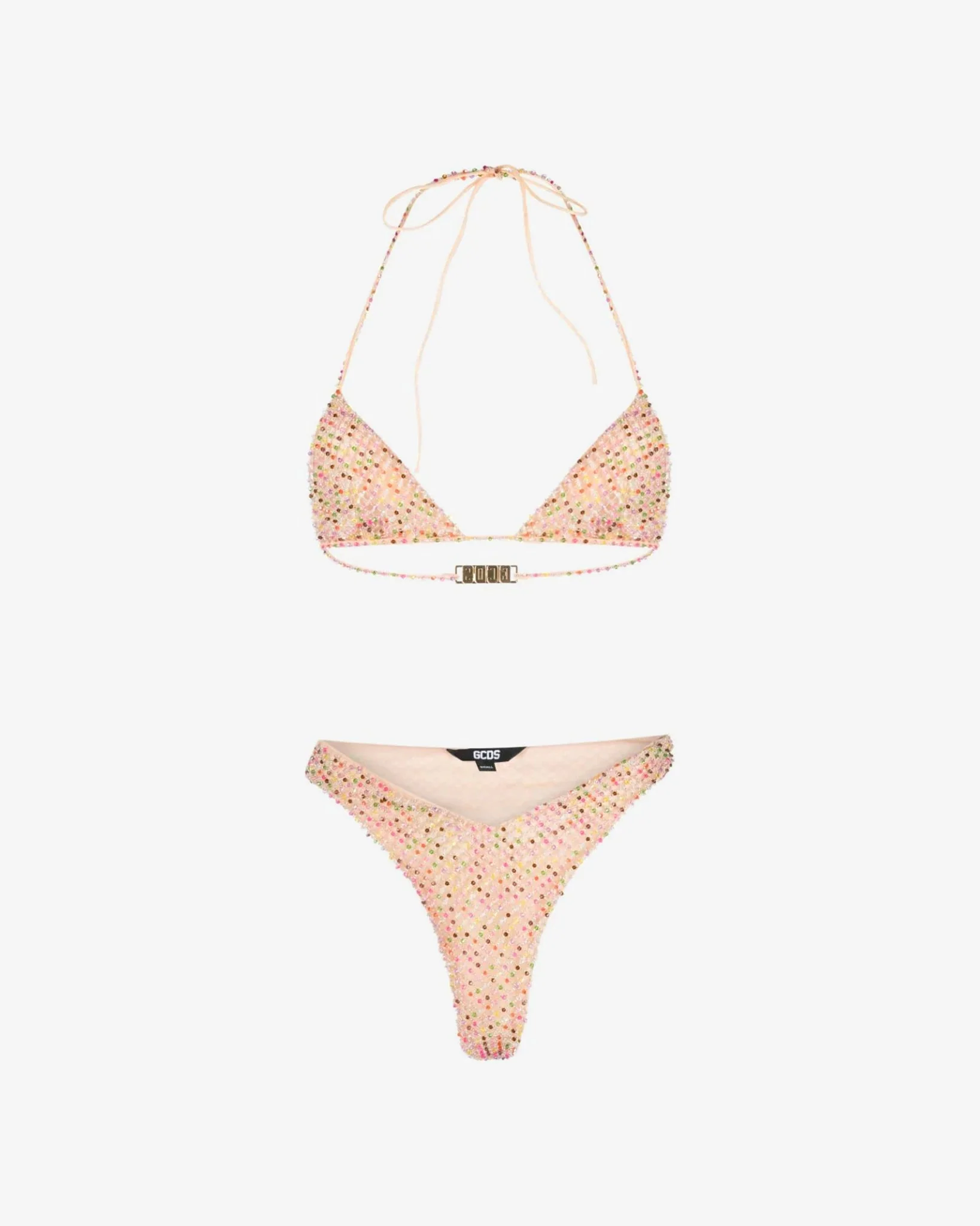 Embroidered Tulle Bikini