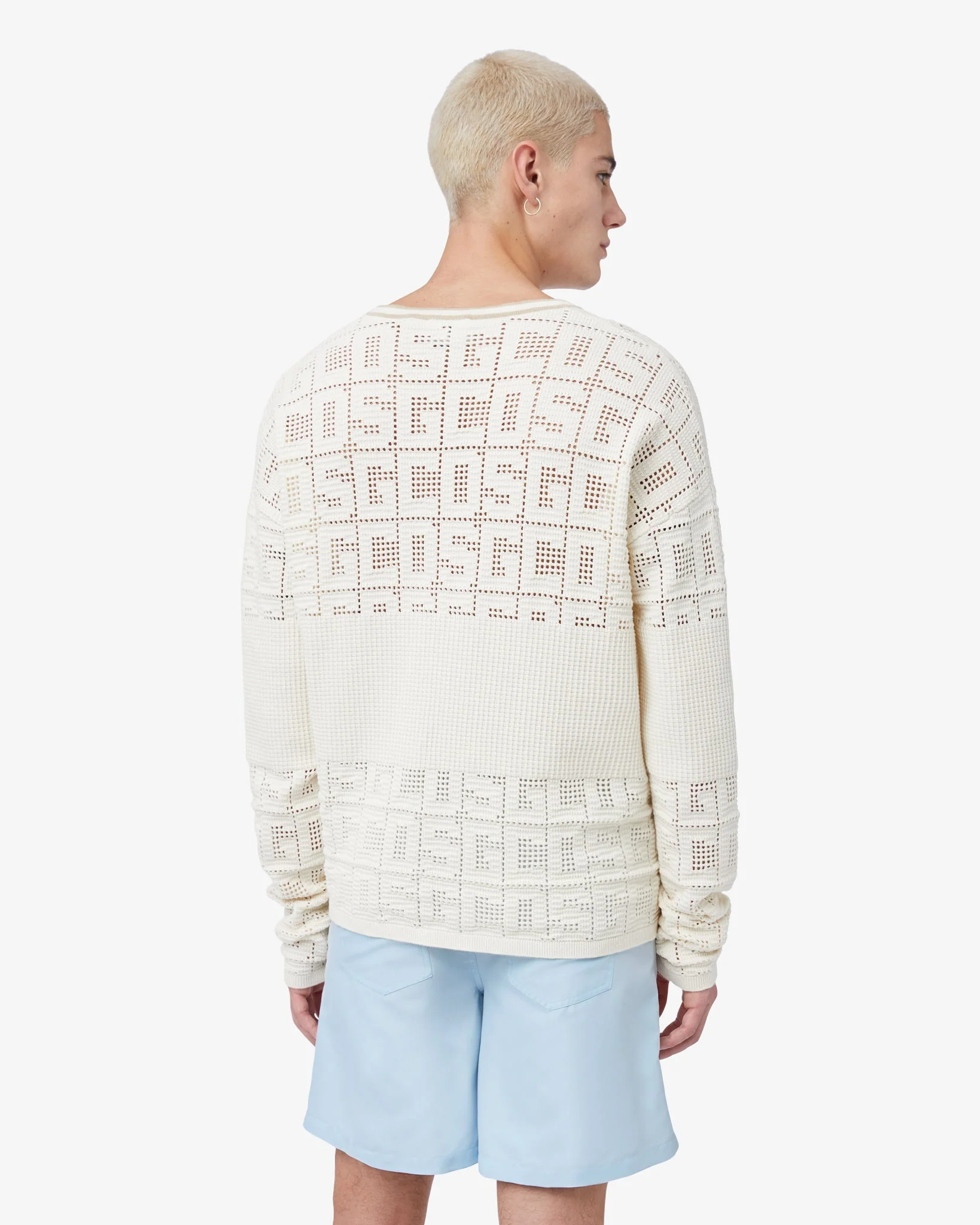 Gcds Monogram Macramé Hockey T-shirt - Image 4