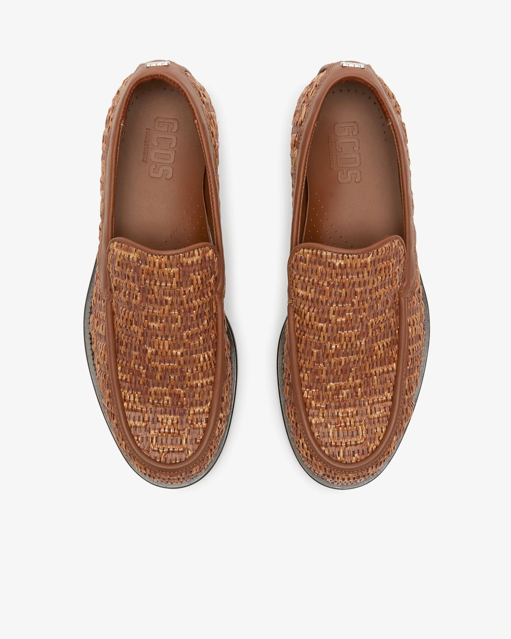 Gcds Monogram Rafia Loafers - Image 4