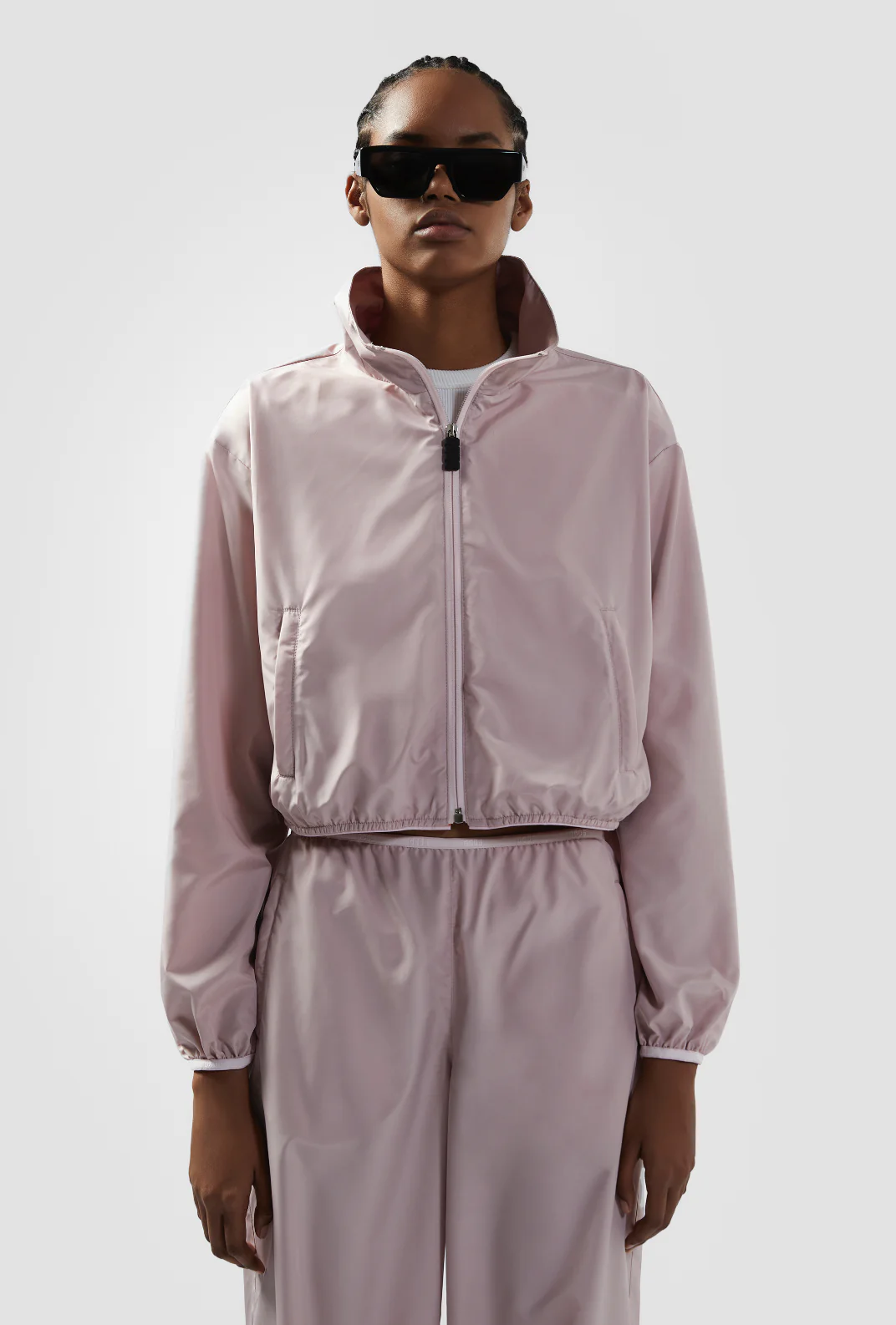 Giacca a vento crop in nylon Essentials - Image 4