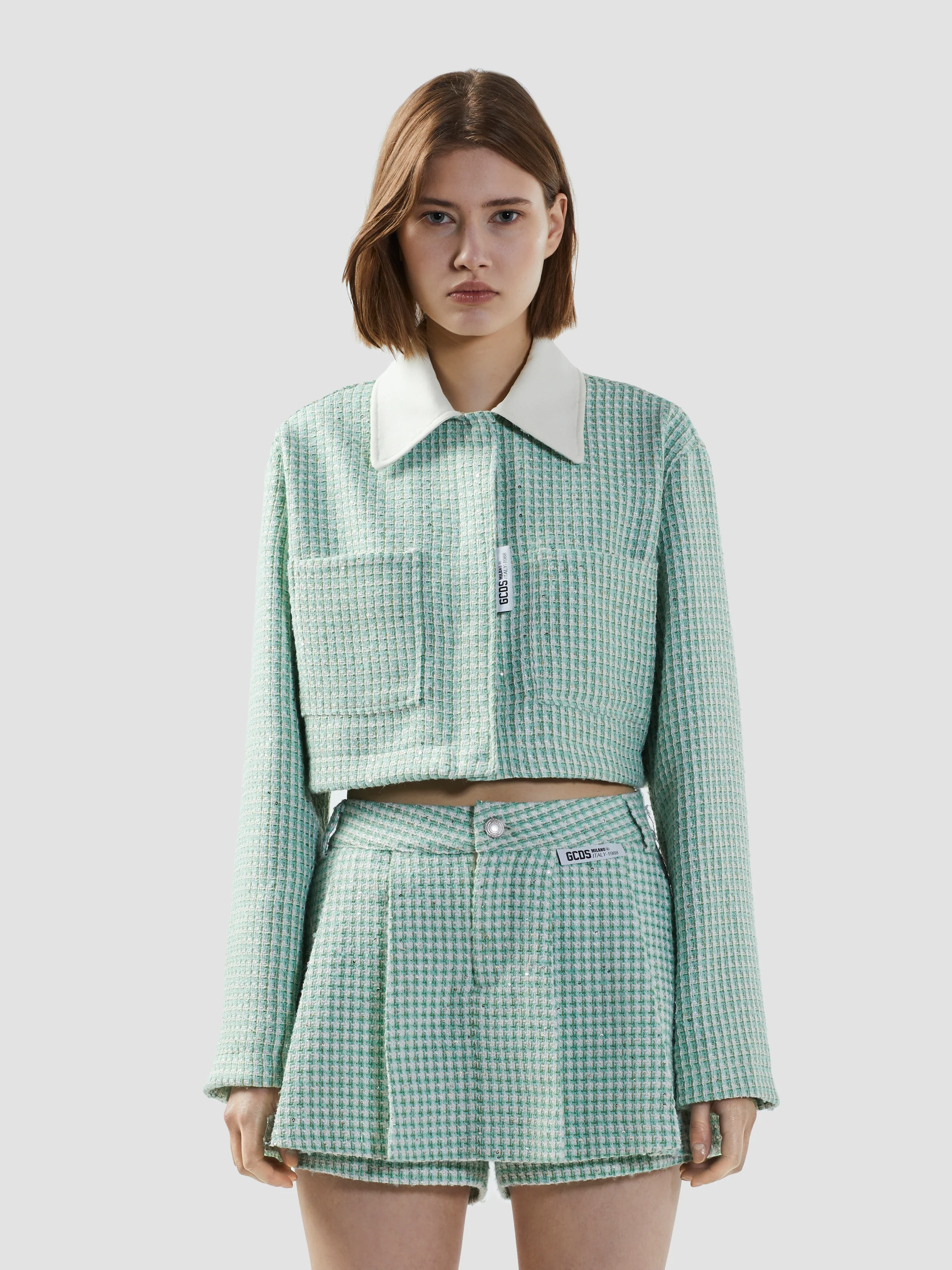 Giacca corta in tweed - Image 3