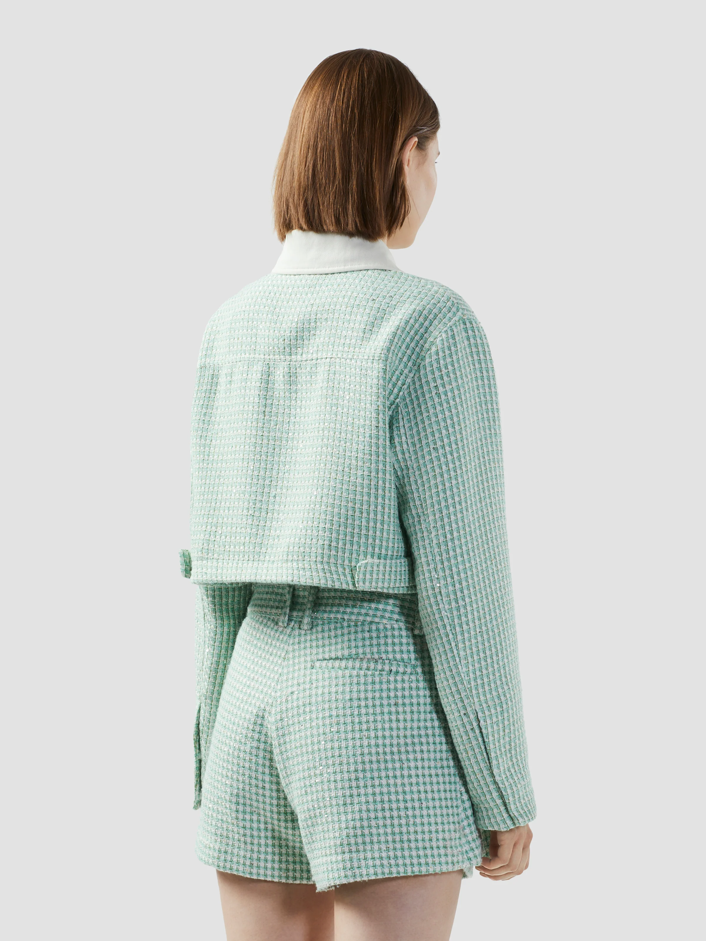 Giacca corta in tweed - Image 5