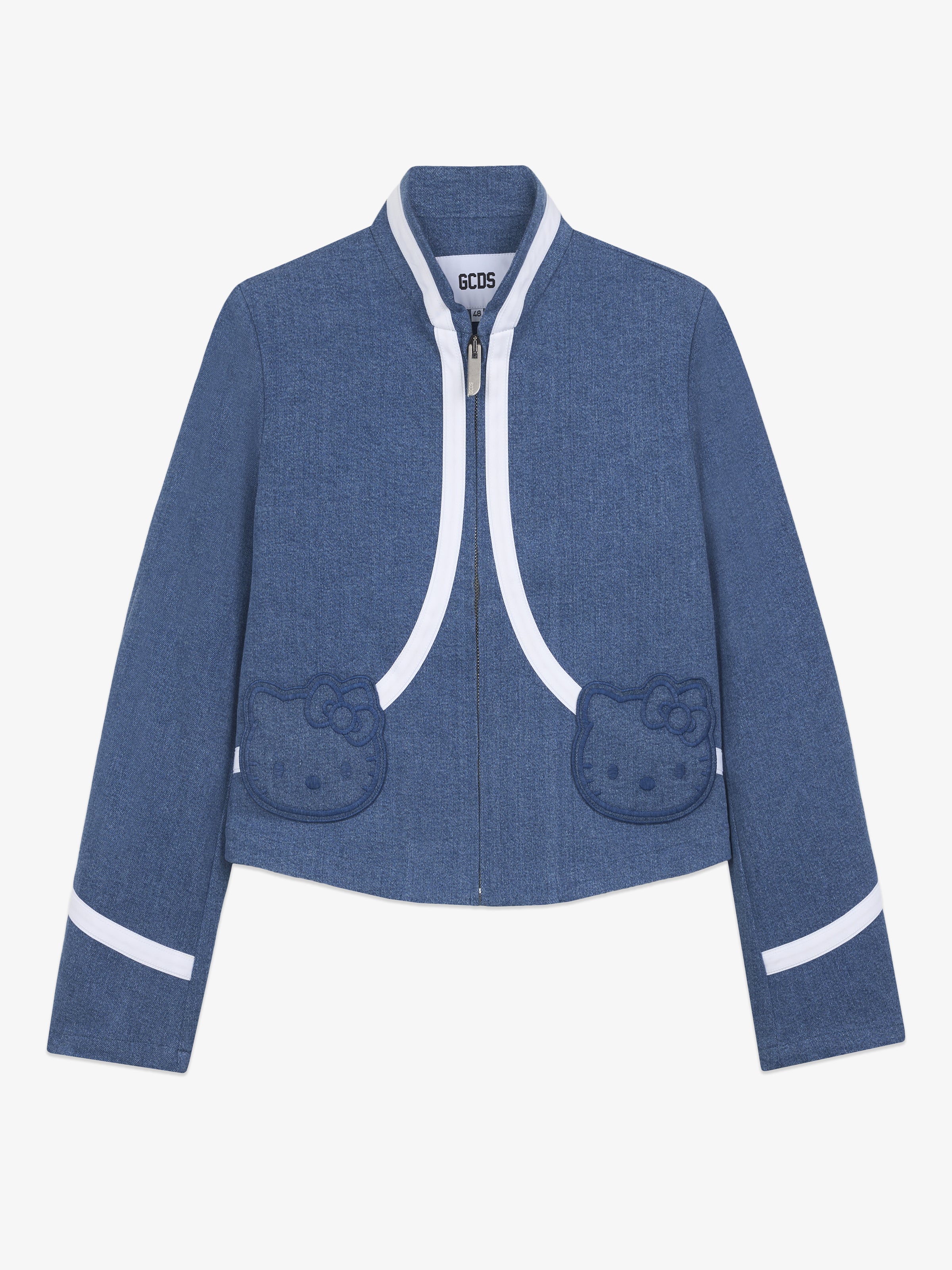 Giacca Hello Kitty in denim stretch