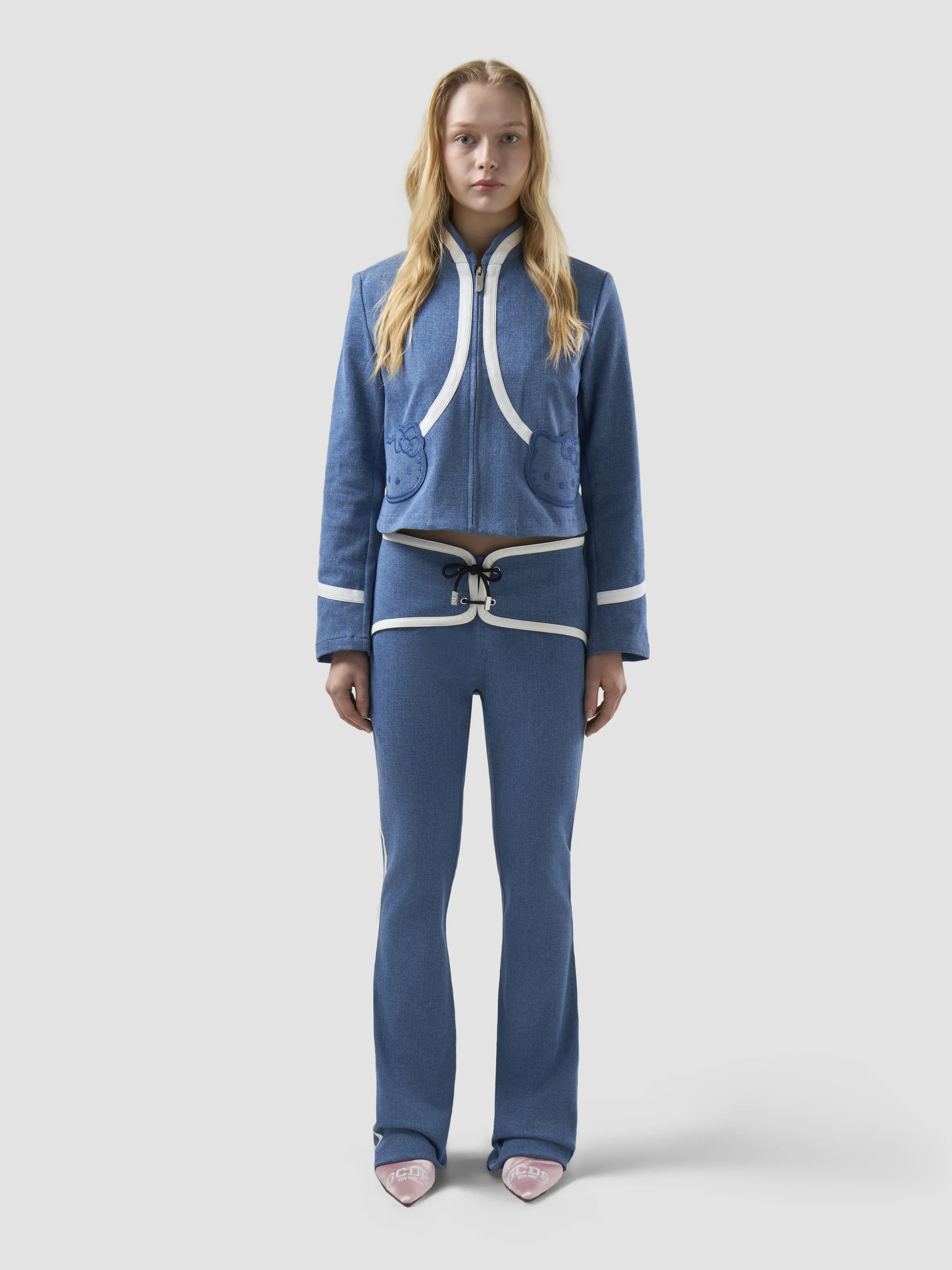 Giacca Hello Kitty in denim stretch - Image 2