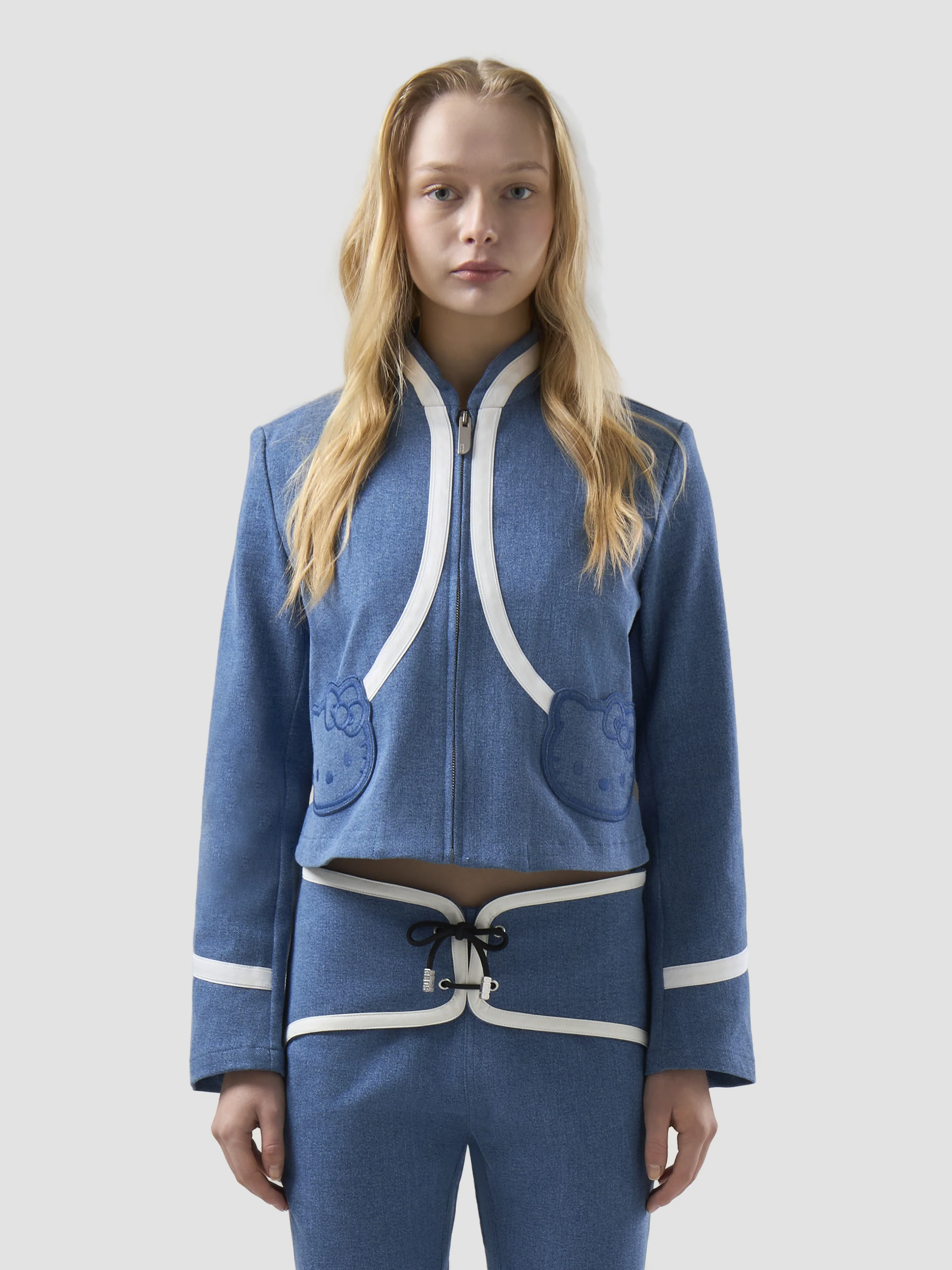 Giacca Hello Kitty in denim stretch - Image 3