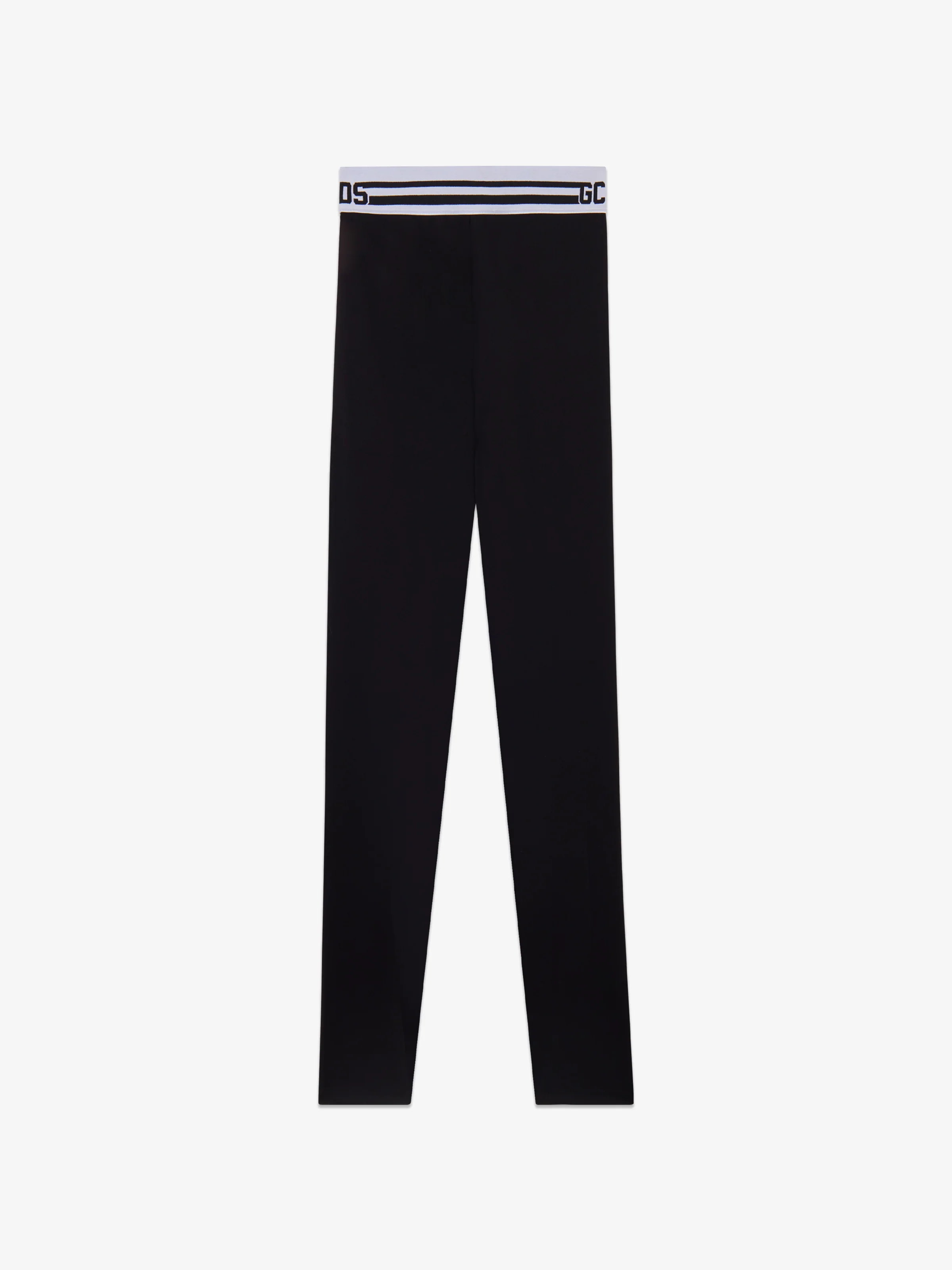 Leggings con righe e logo