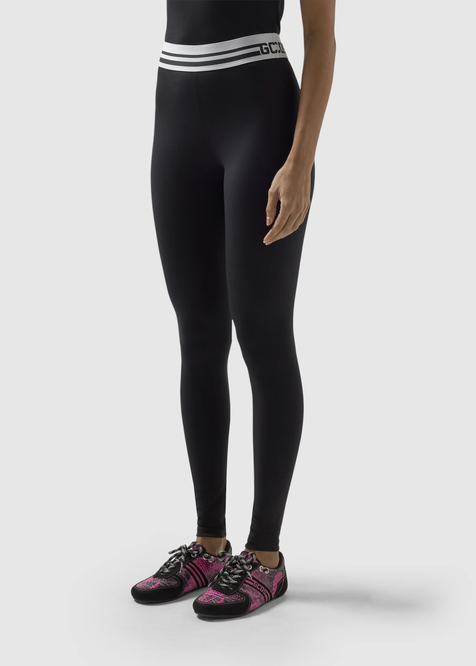 Leggings con righe e logo - Image 4
