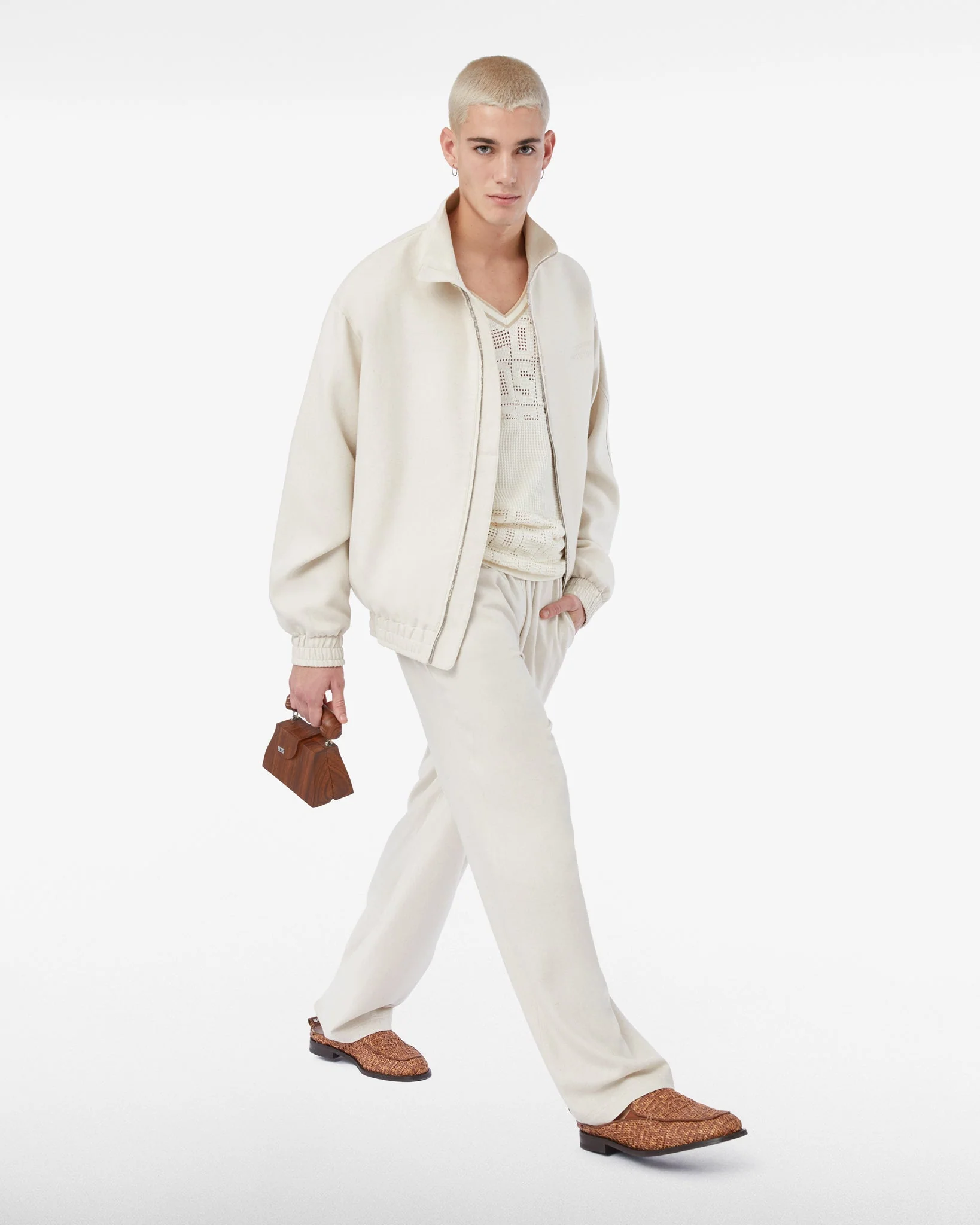 Linen Blend Wide Pants - Image 2