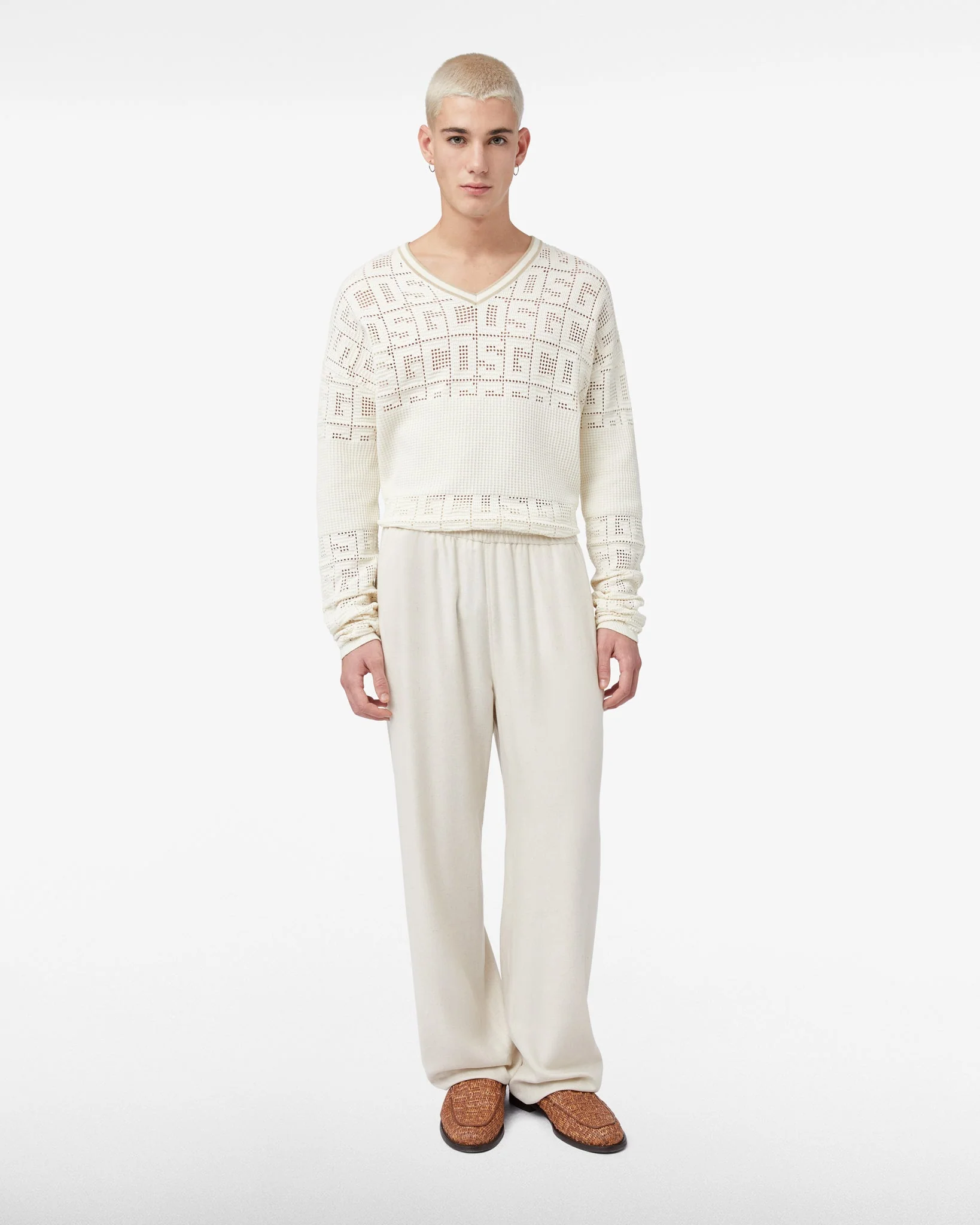 Linen Blend Wide Pants - Image 3