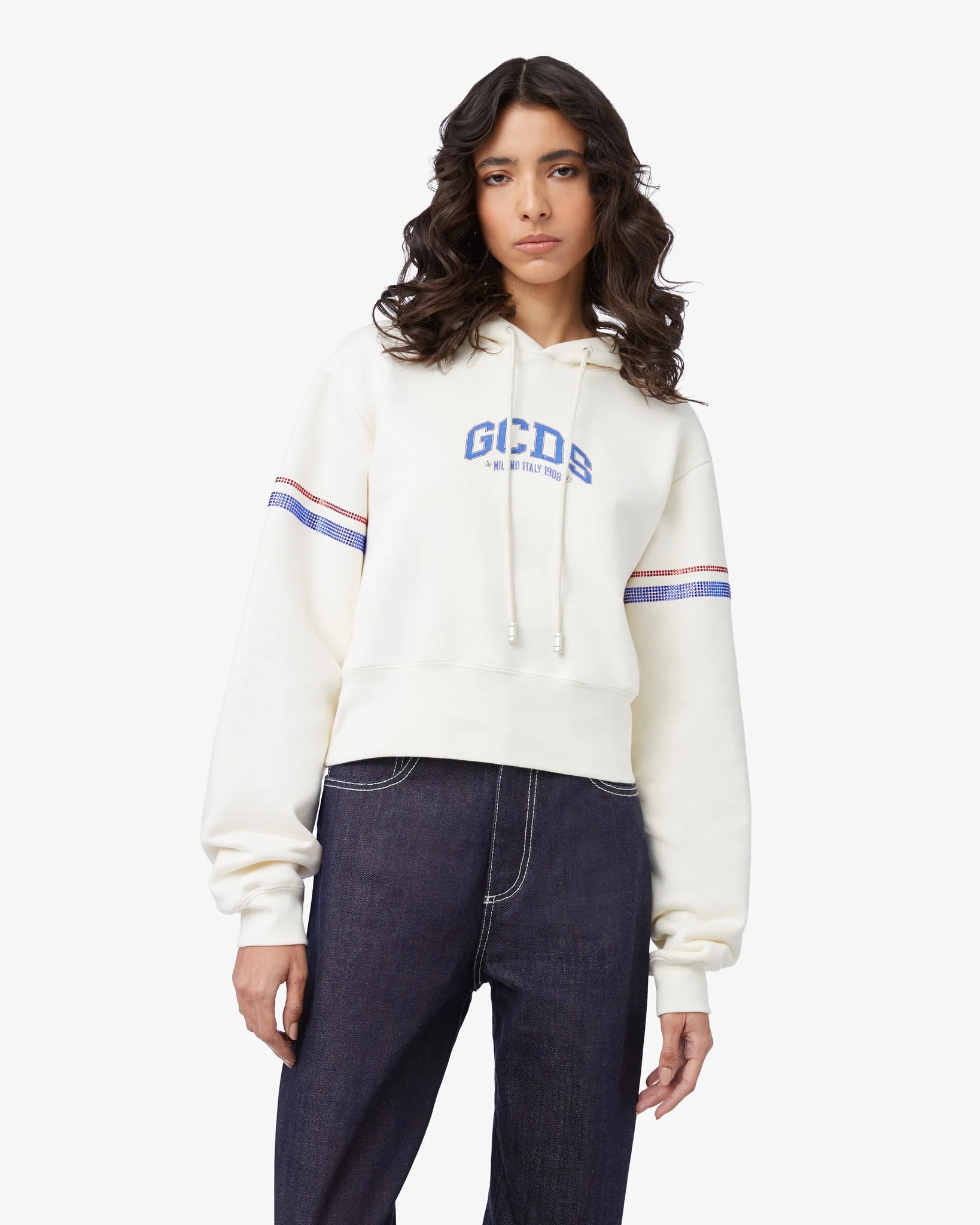 Logo Cropped Hoodie - Image 3