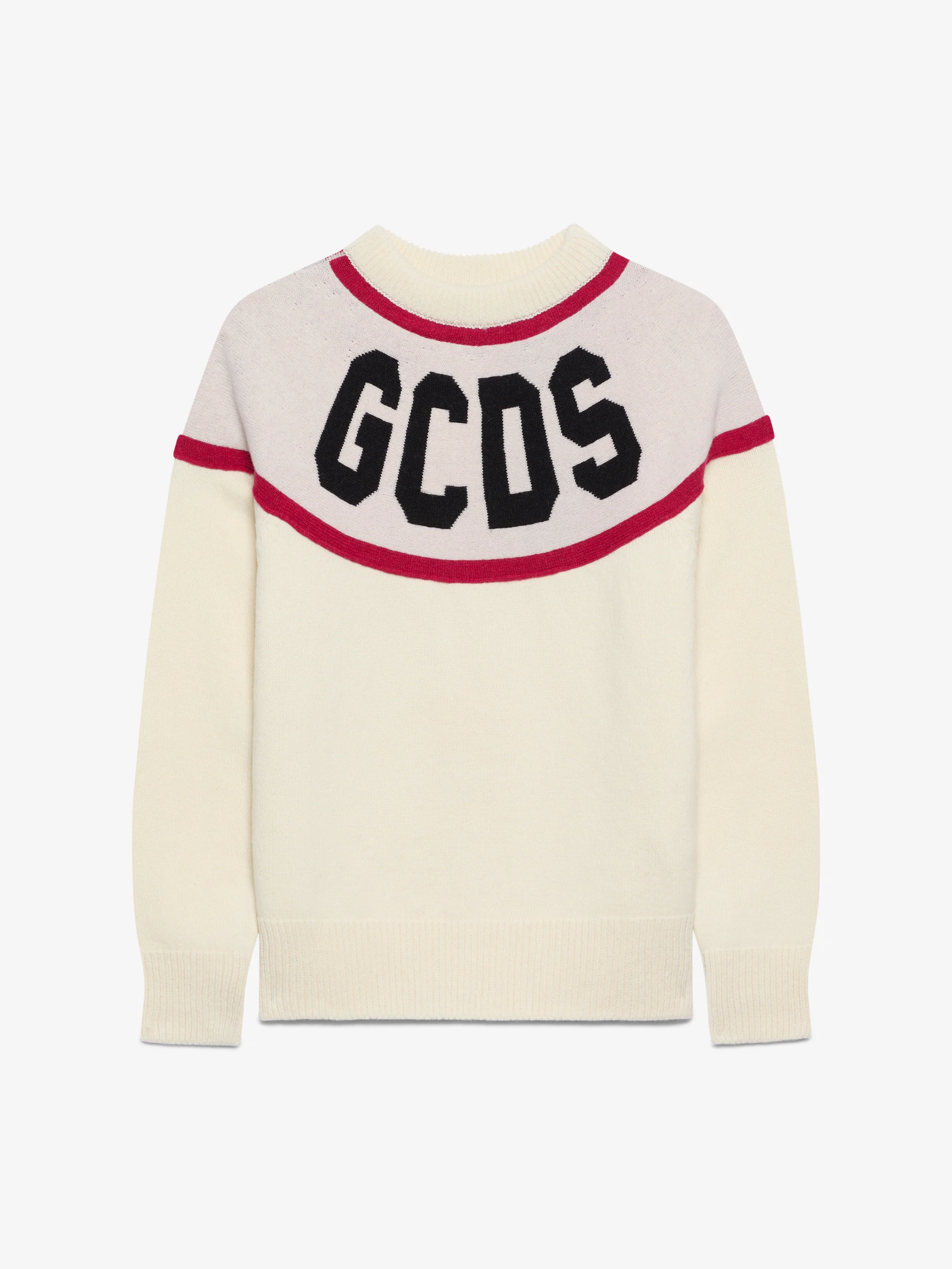 Maglione a righe con logo