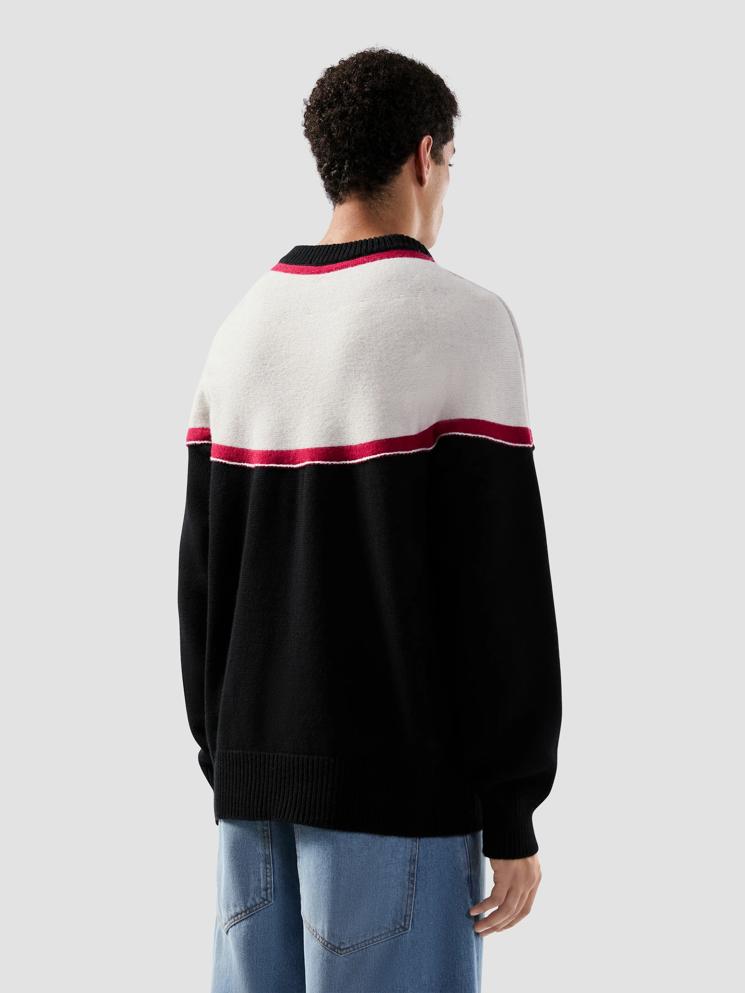 Maglione a righe con logo - Image 4