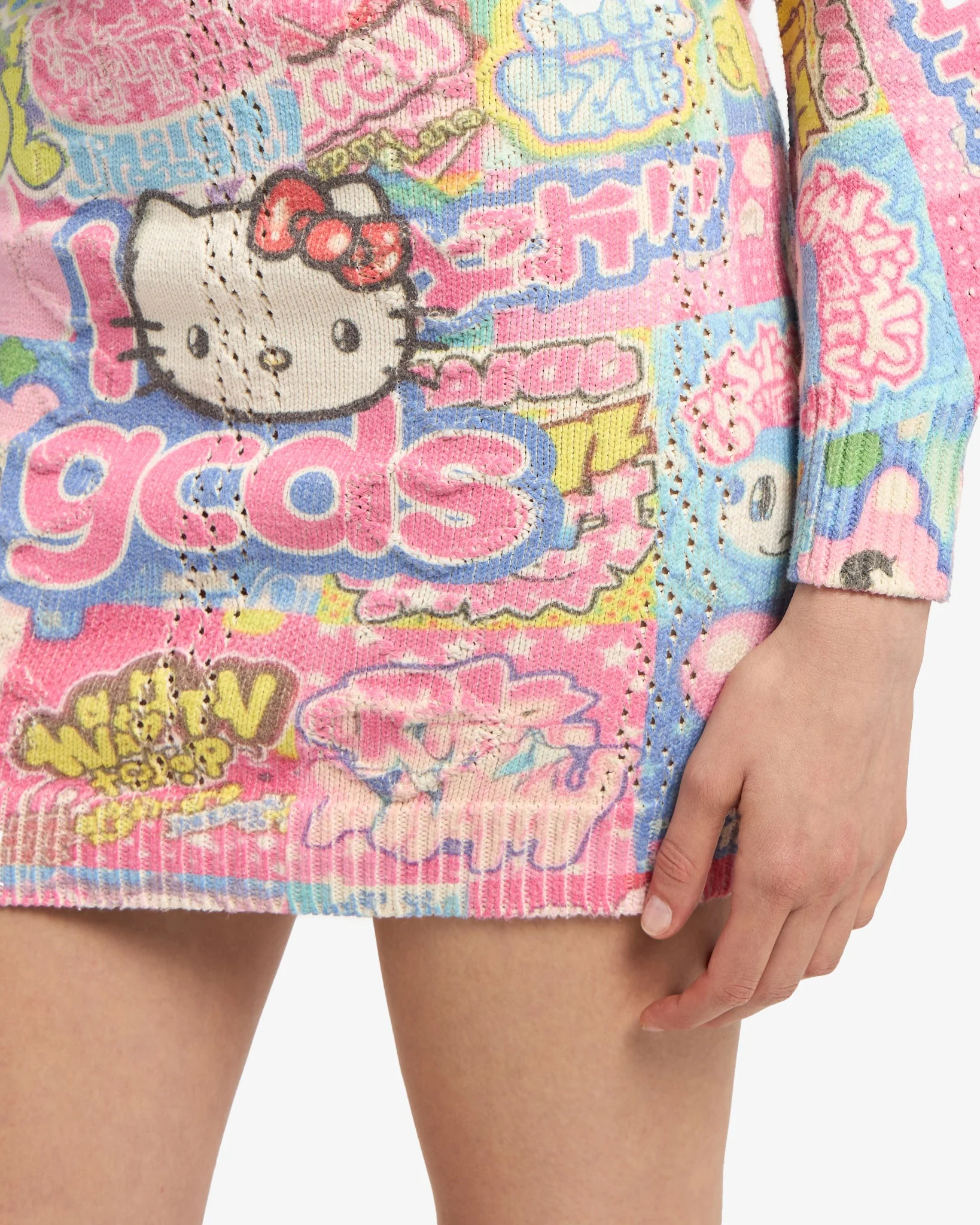 Minigonna in maglia con stampa Hello Kitty Kawaii - Image 5