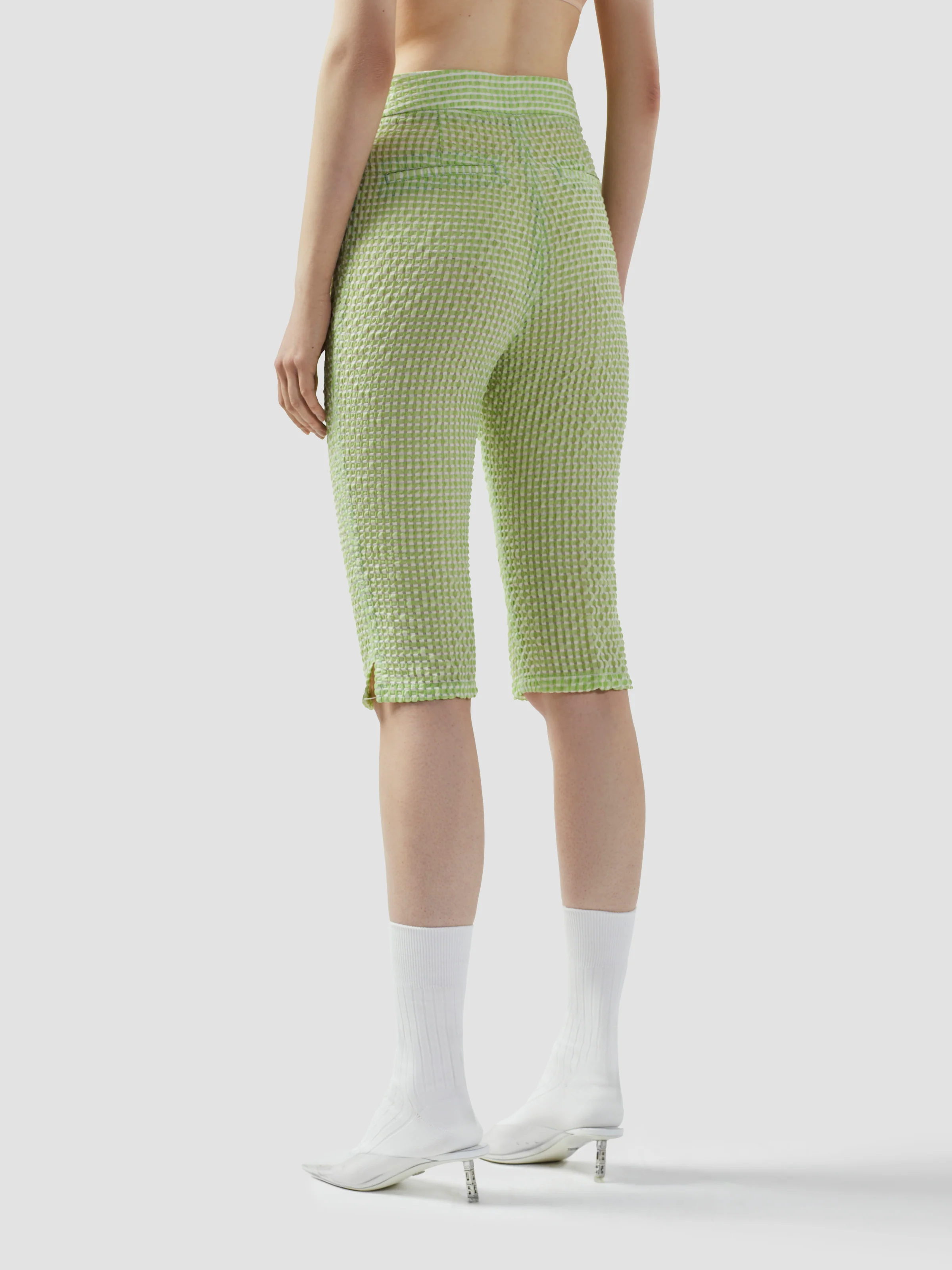 Pantaloni Capri a quadretti Vichy - Image 5
