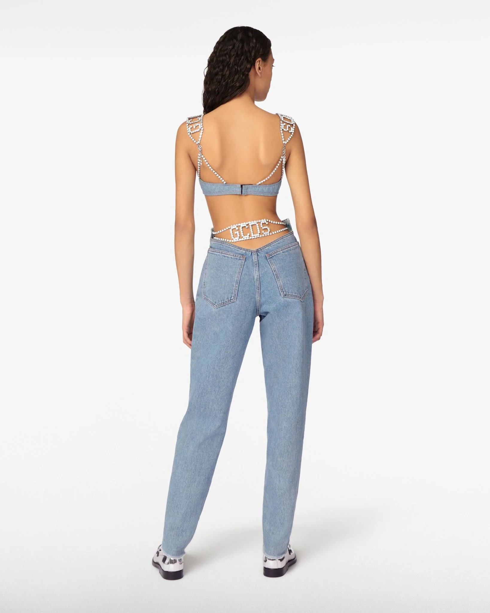 Pantaloni Chocker in denim - Image 2