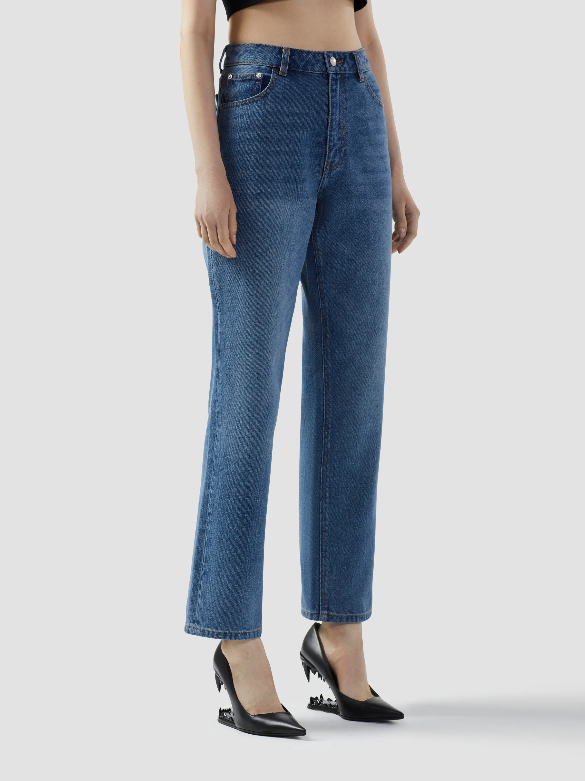 Pantaloni dritti in denim - Image 4