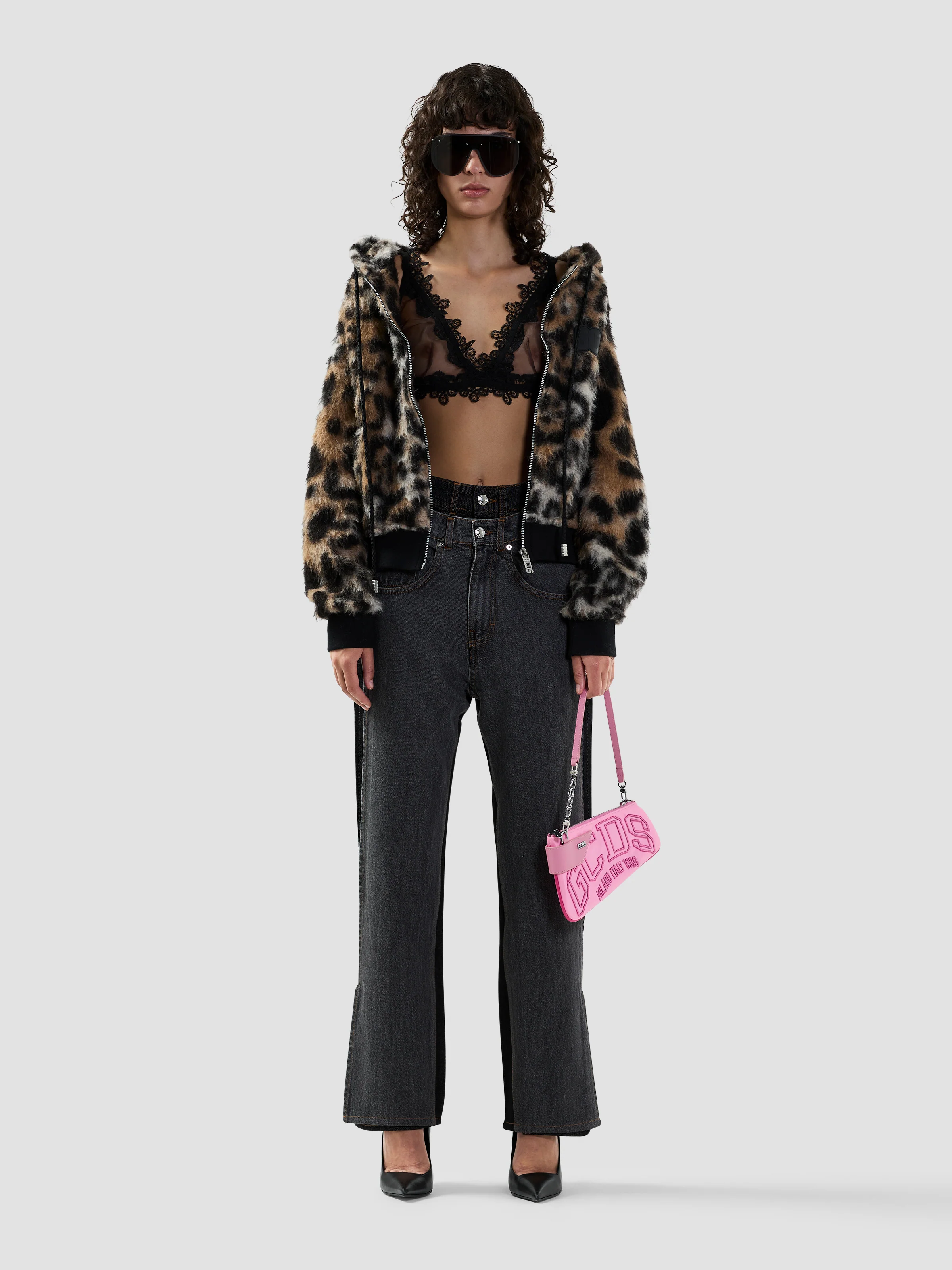 Pantaloni in denim a strati loose fit - Image 2
