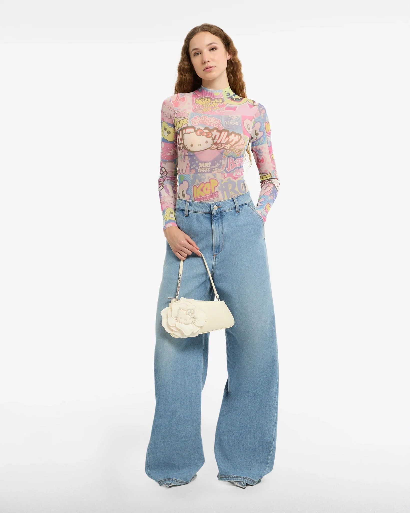 Jeans oversized in denim stone washed - Image 3