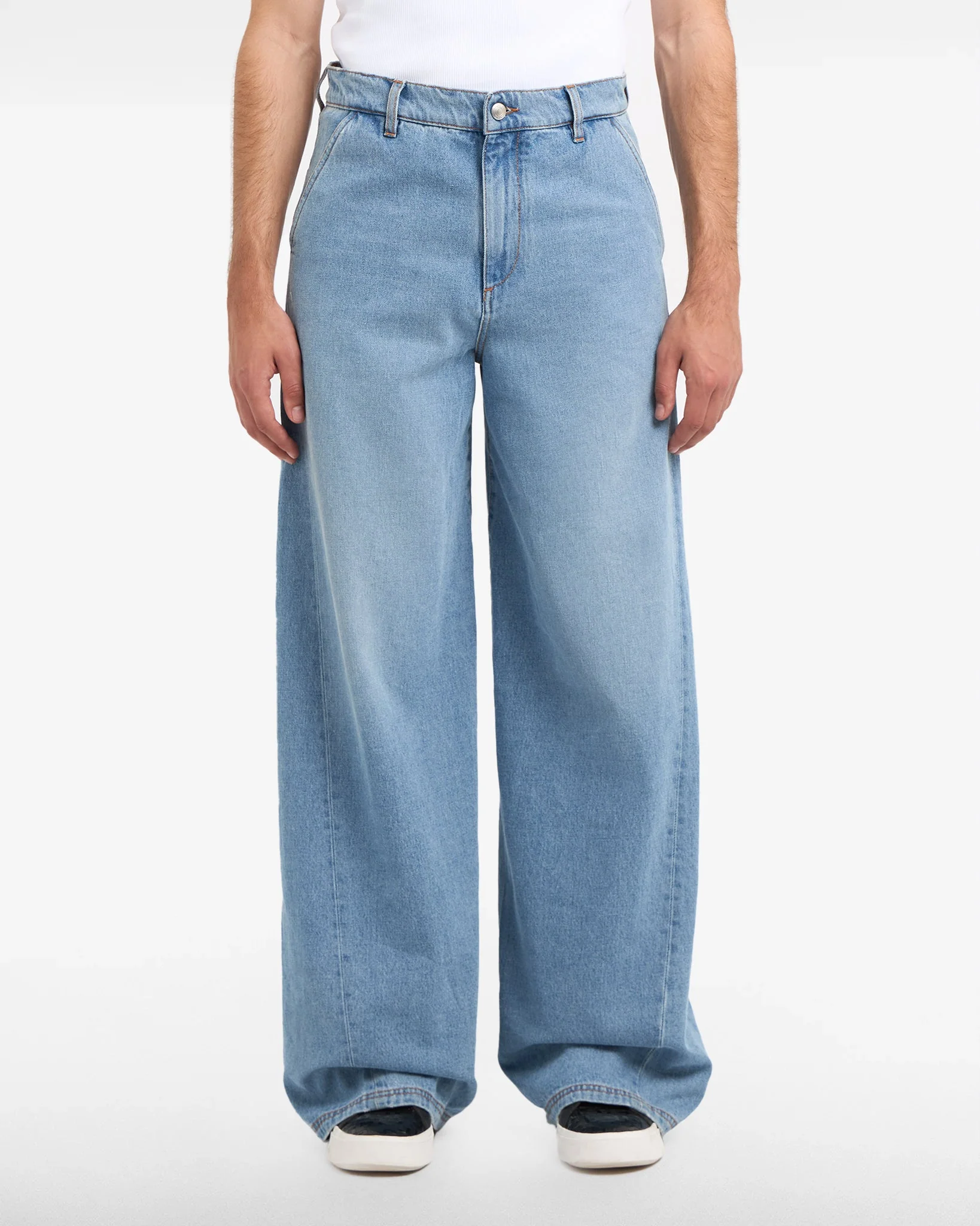 Jeans oversized in denim stone washed - Image 4