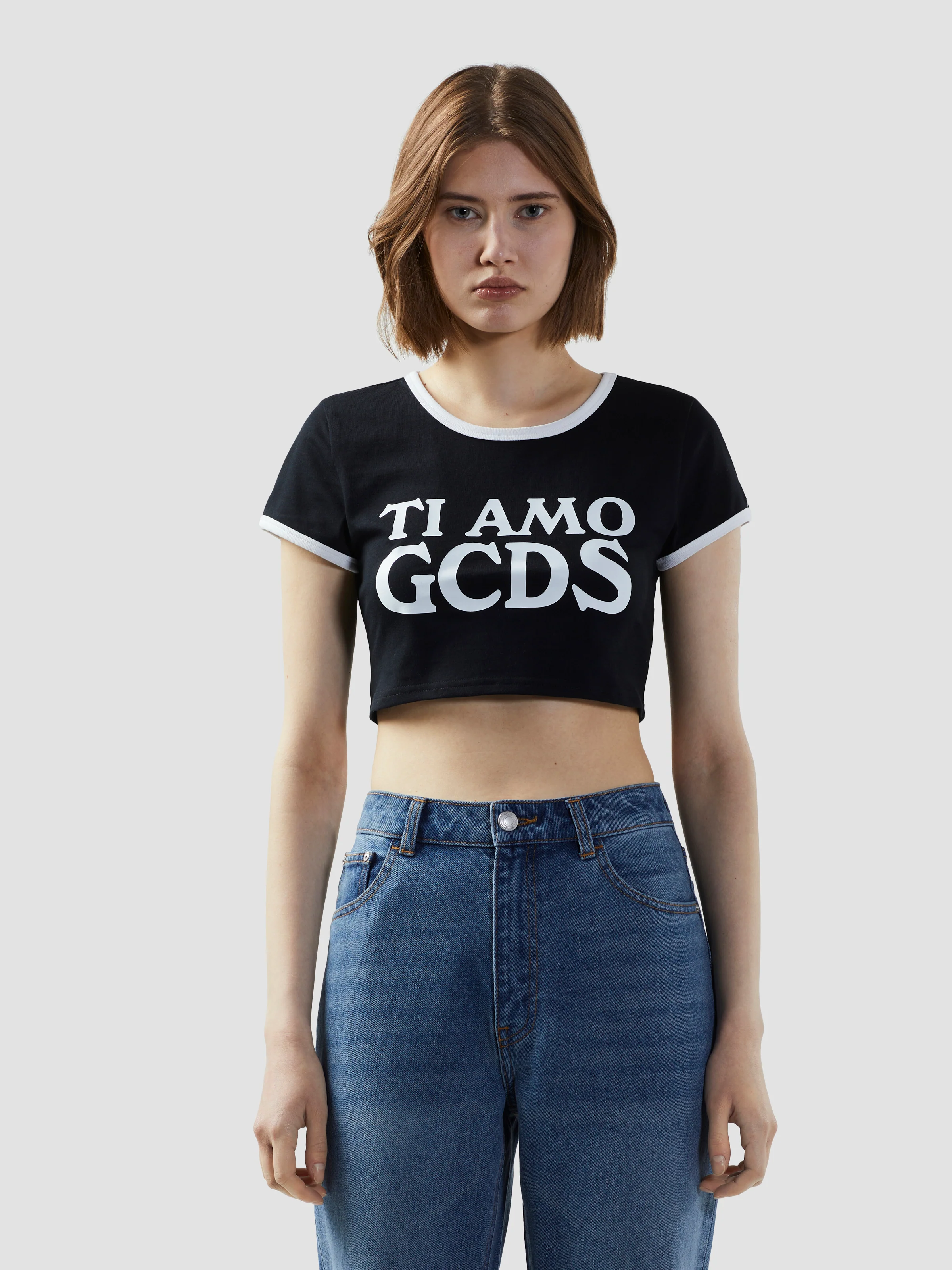 T-shirt Crop Ti Amo GCDS - Image 3