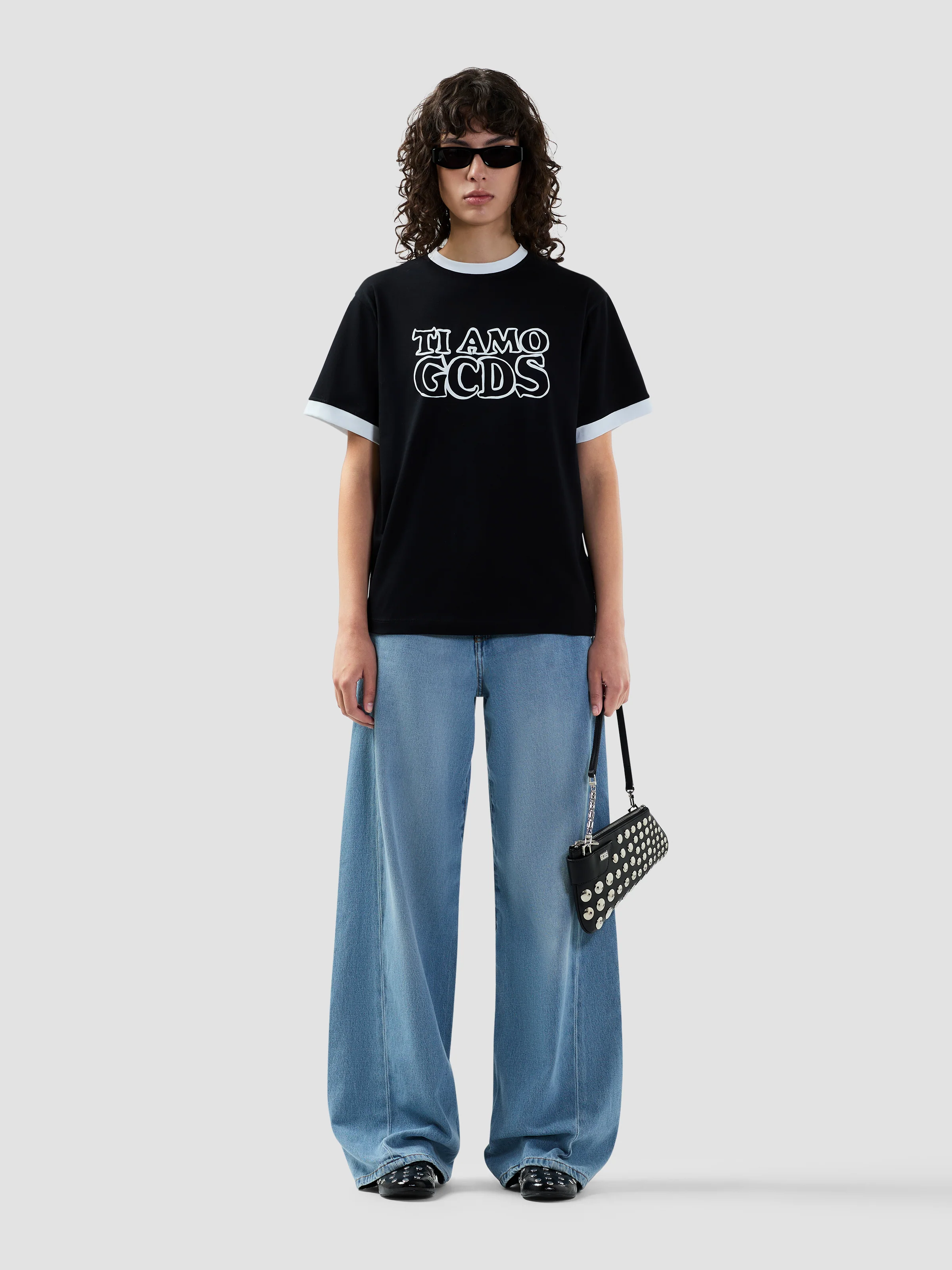 T-shirt logo TI AMO GCDS outlined - Image 2