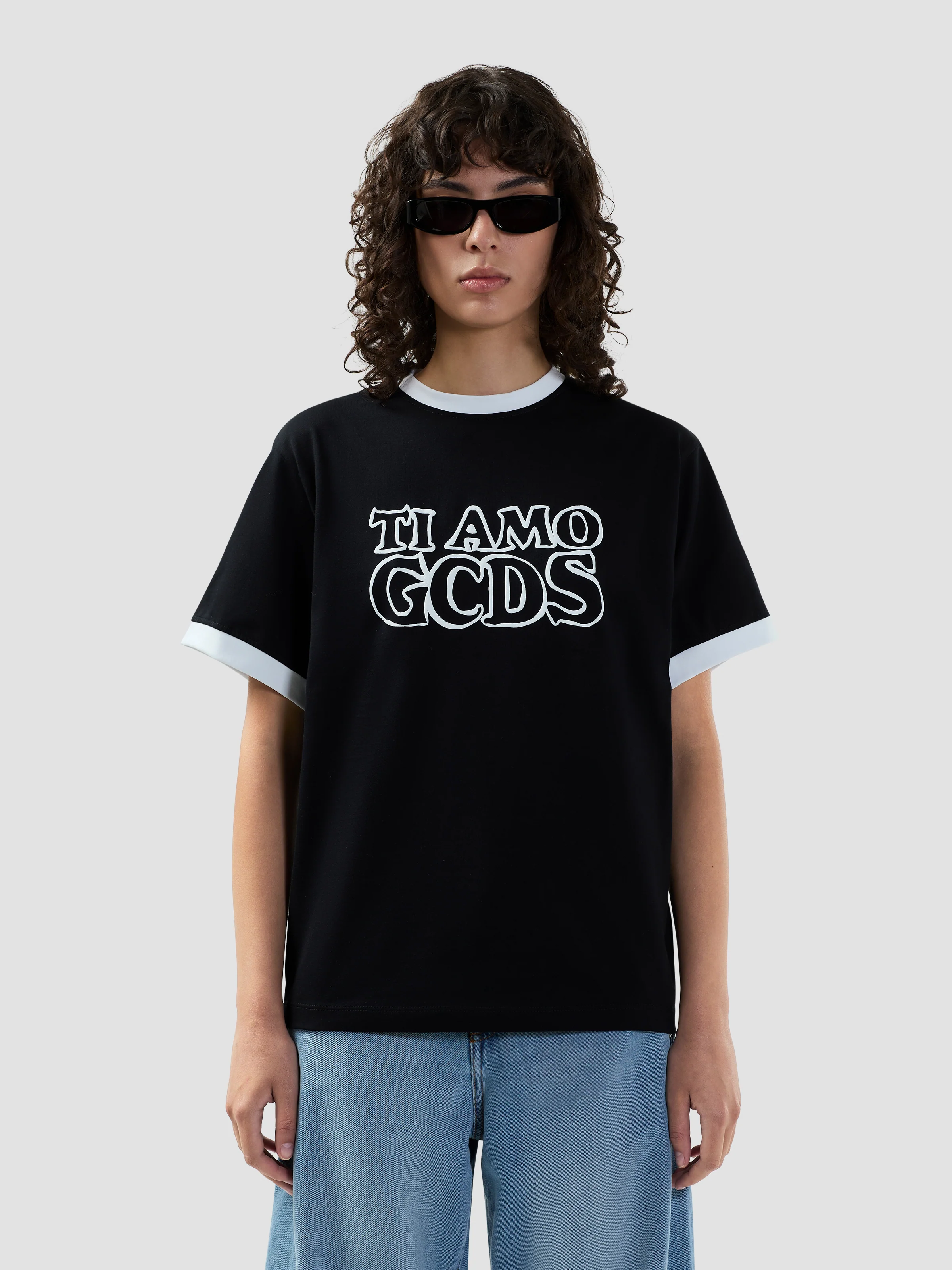 T-shirt logo TI AMO GCDS outlined - Image 3