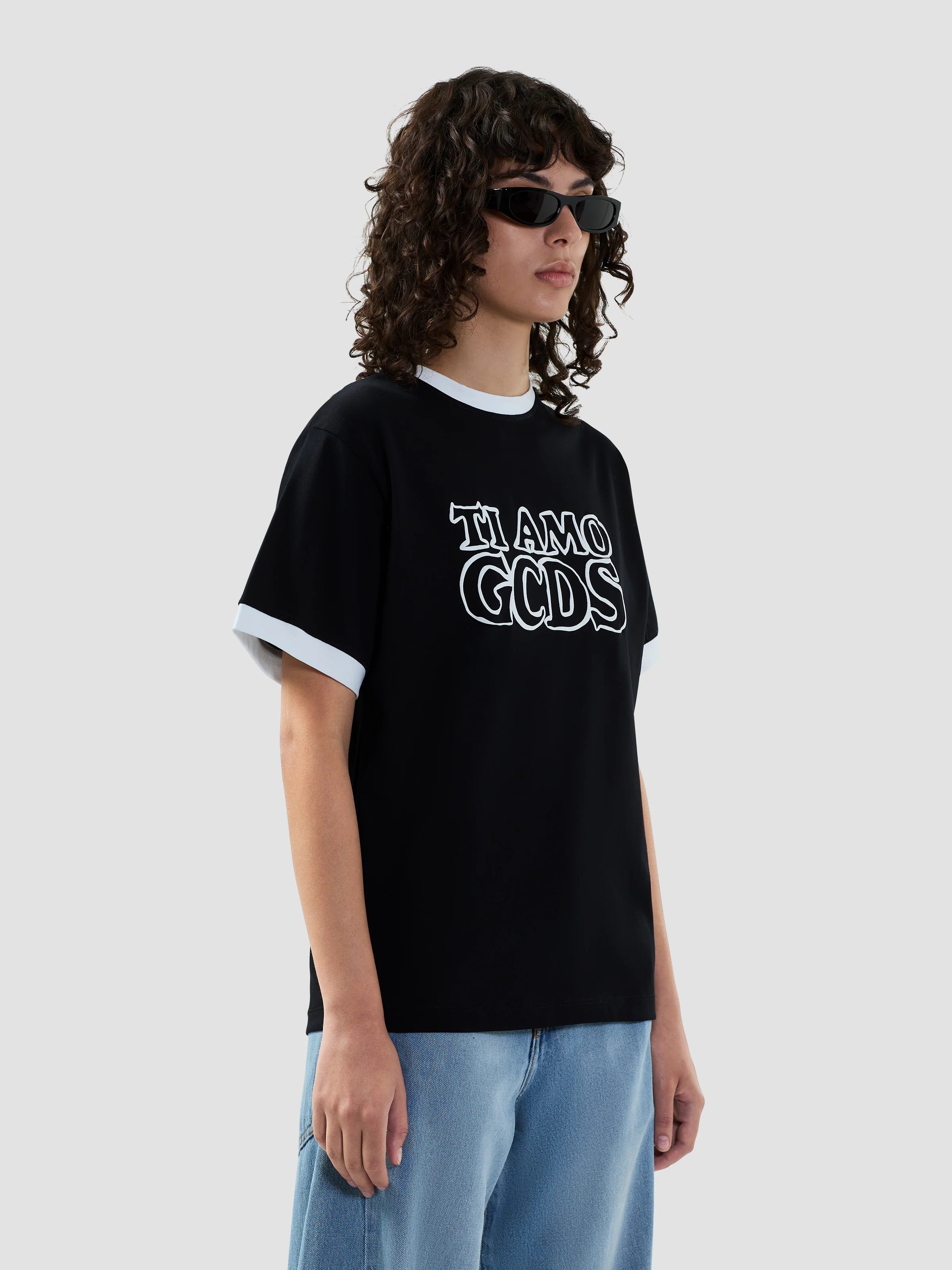 T-shirt logo TI AMO GCDS outlined - Image 4
