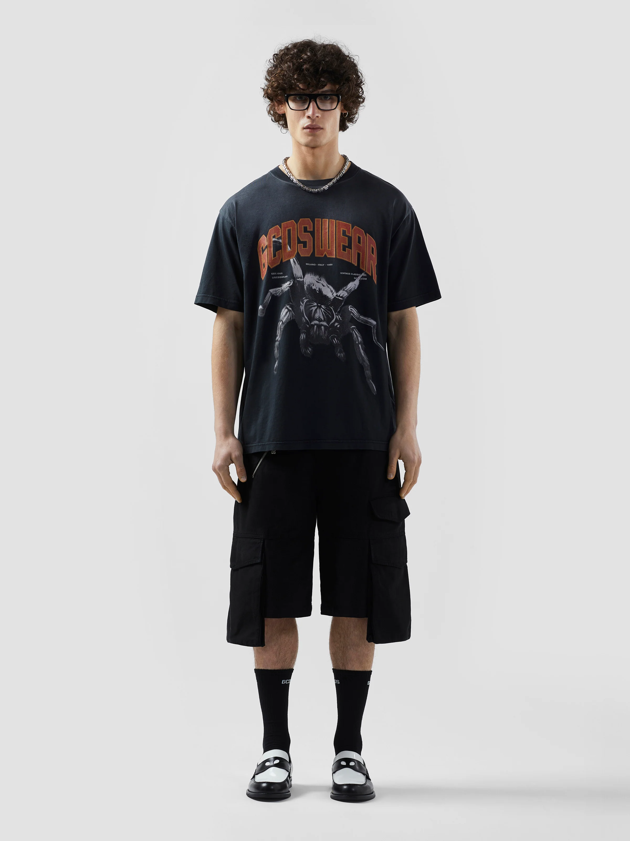 T-shirt oversize GCDSwear con ragno - Image 2