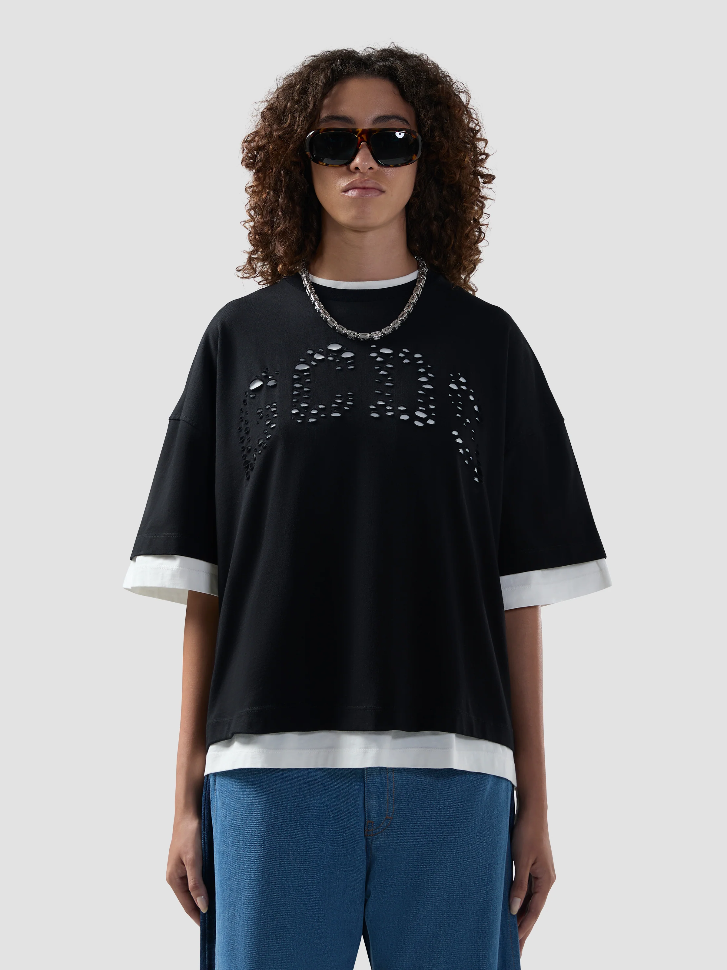 T-shirt regular con logo solarizzato - Image 3